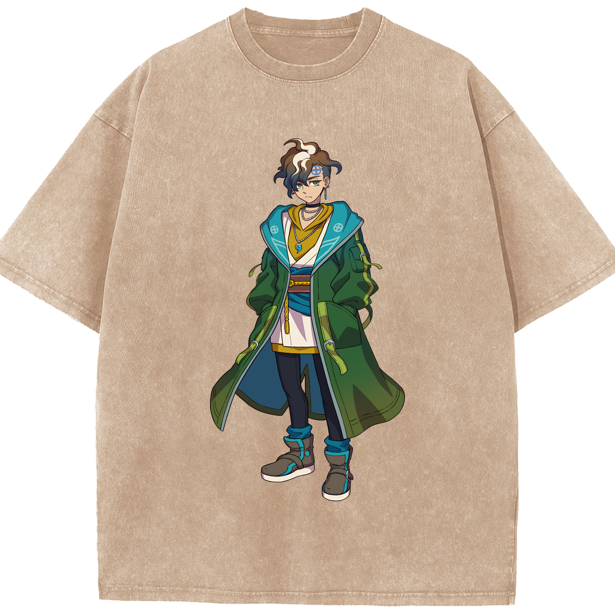 （画像用） 妖怪ウォッチ Yo-kai Watch 綿100% ヴィンテージ風 半袖Tシャツ（フロントプリント）