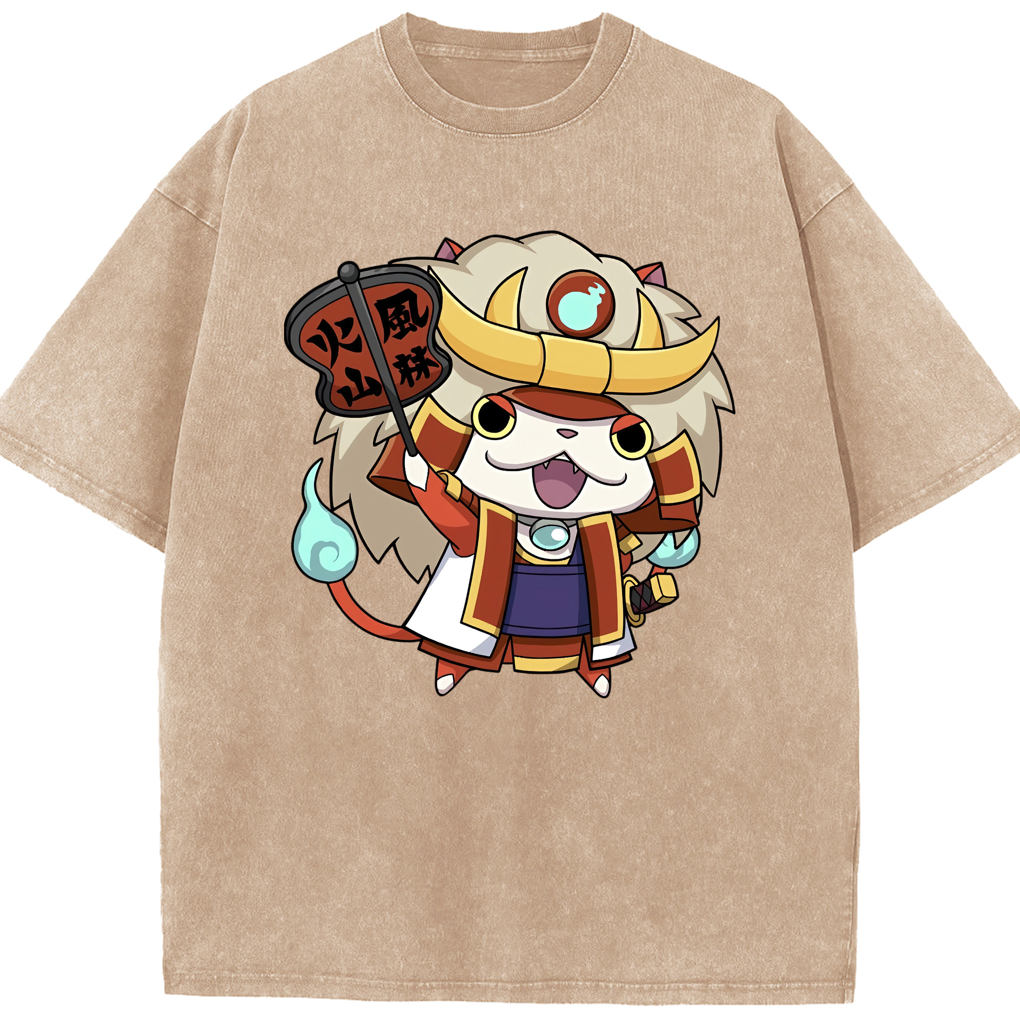 （画像用） 妖怪ウォッチ Yo-kai Watch 綿100% ヴィンテージ風 半袖Tシャツ（フロントプリント）