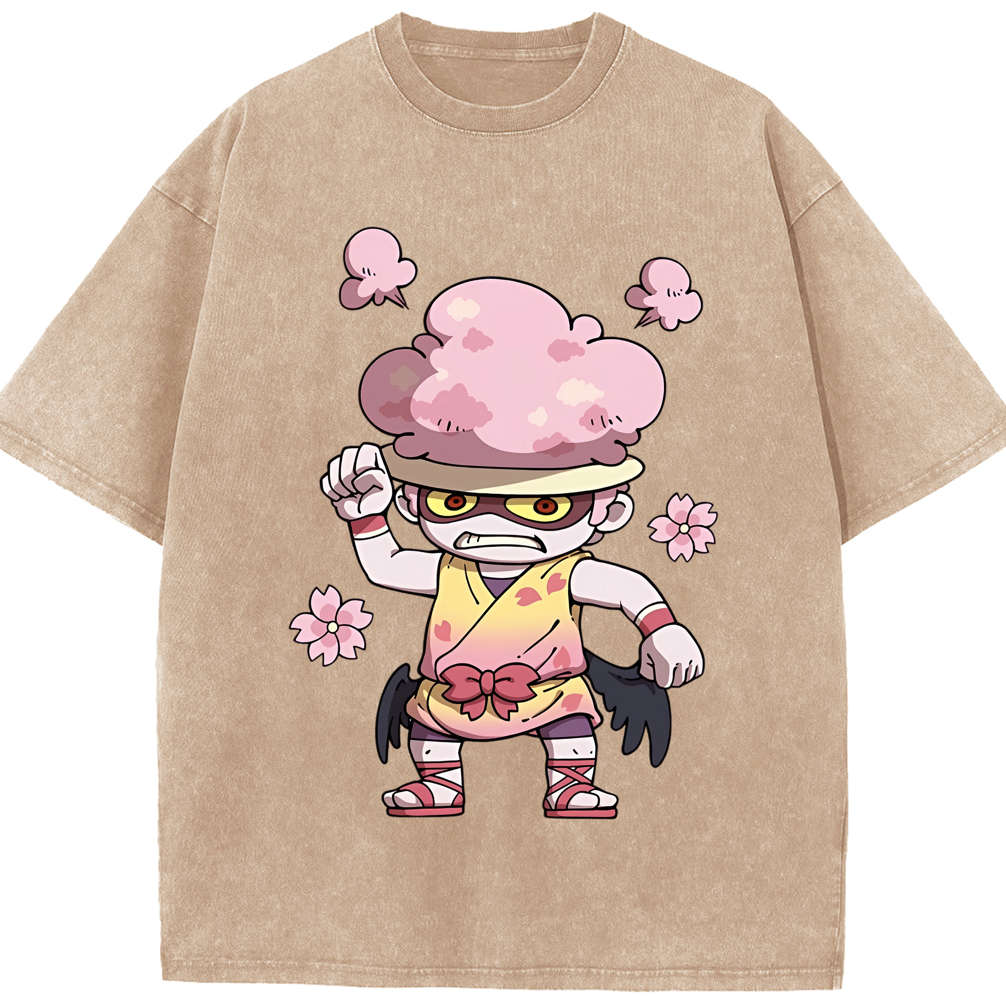 （画像用） 妖怪ウォッチ Yo-kai Watch 綿100% ヴィンテージ風 半袖Tシャツ（フロントプリント）