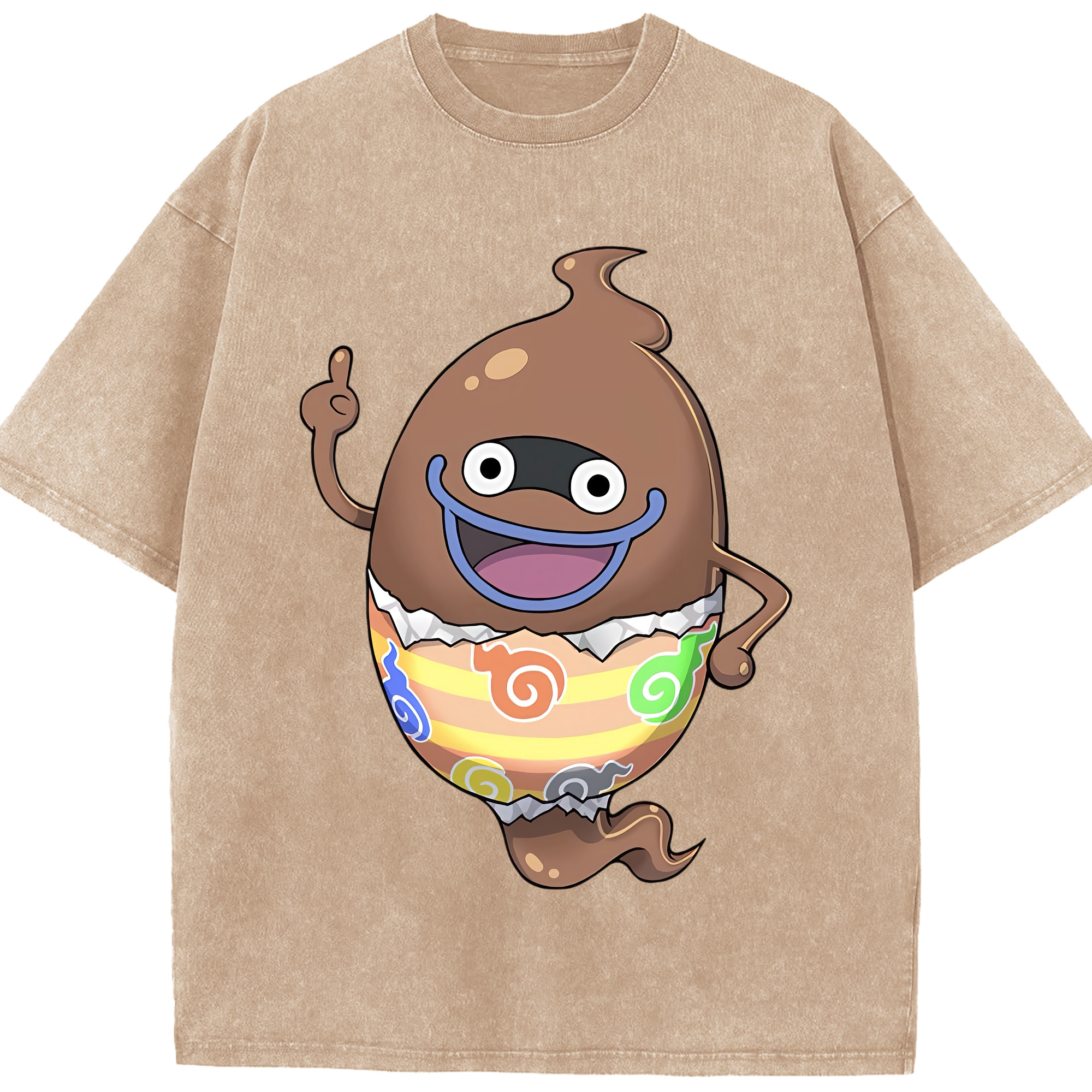 （画像用） 妖怪ウォッチ Yo-kai Watch 綿100% ヴィンテージ風 半袖Tシャツ（フロントプリント）