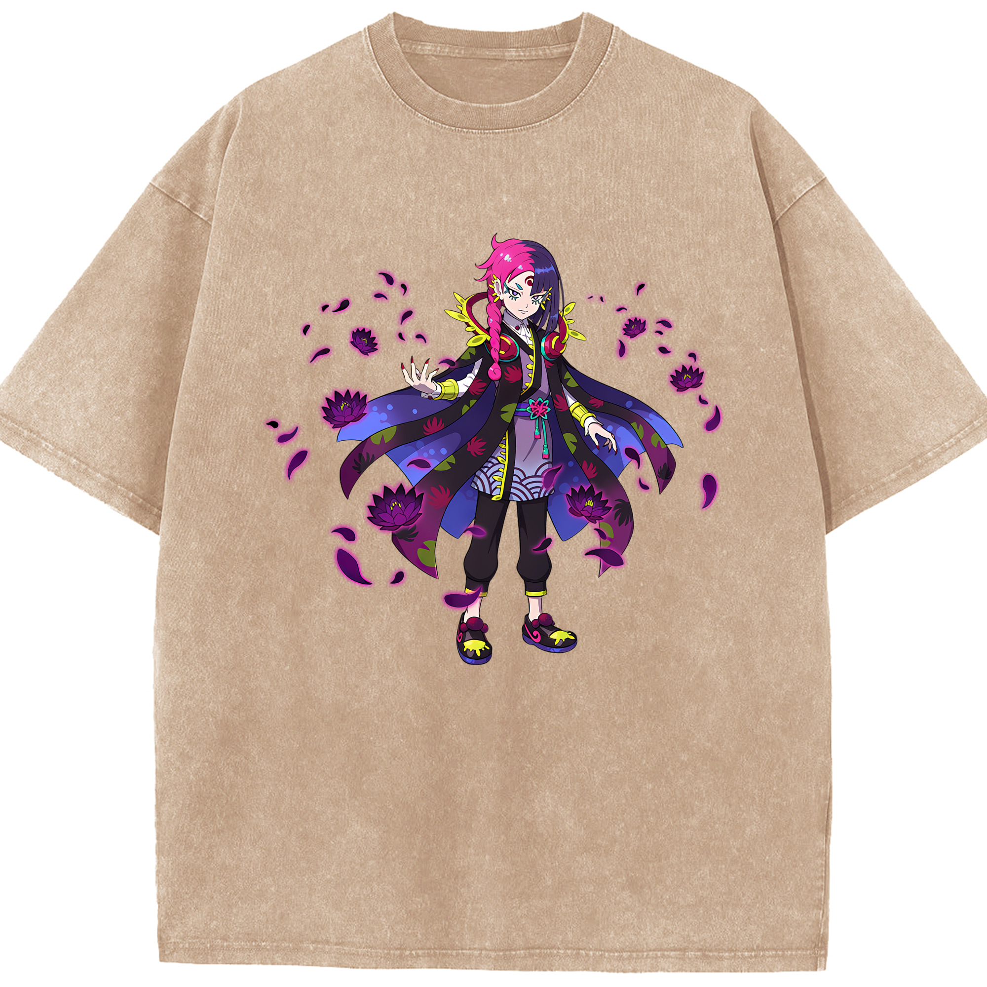 （画像用） 妖怪ウォッチ Yo-kai Watch 綿100% ヴィンテージ風 半袖Tシャツ（フロントプリント）