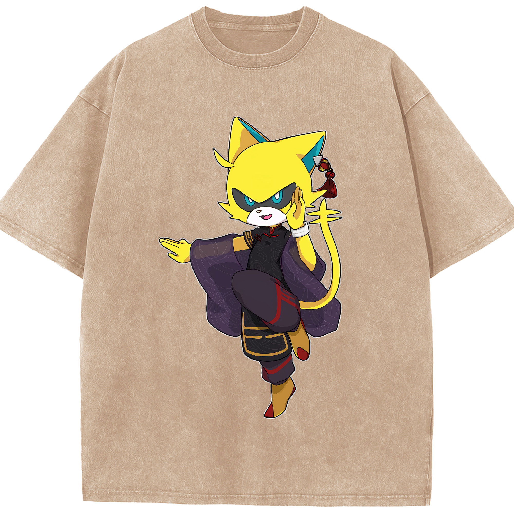 （画像用） 妖怪ウォッチ Yo-kai Watch 綿100% ヴィンテージ風 半袖Tシャツ（フロントプリント）