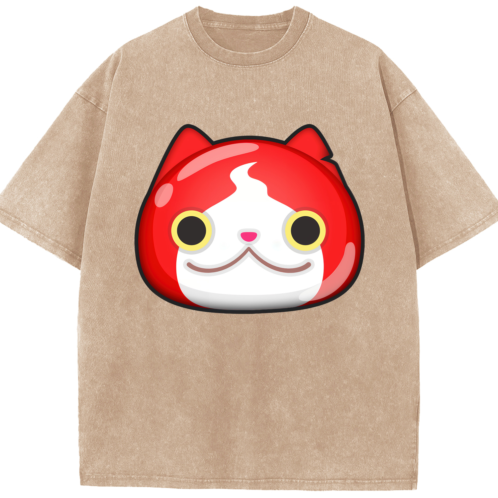 （画像用） 妖怪ウォッチ Yo-kai Watch 綿100% ヴィンテージ風 半袖Tシャツ（フロントプリント）