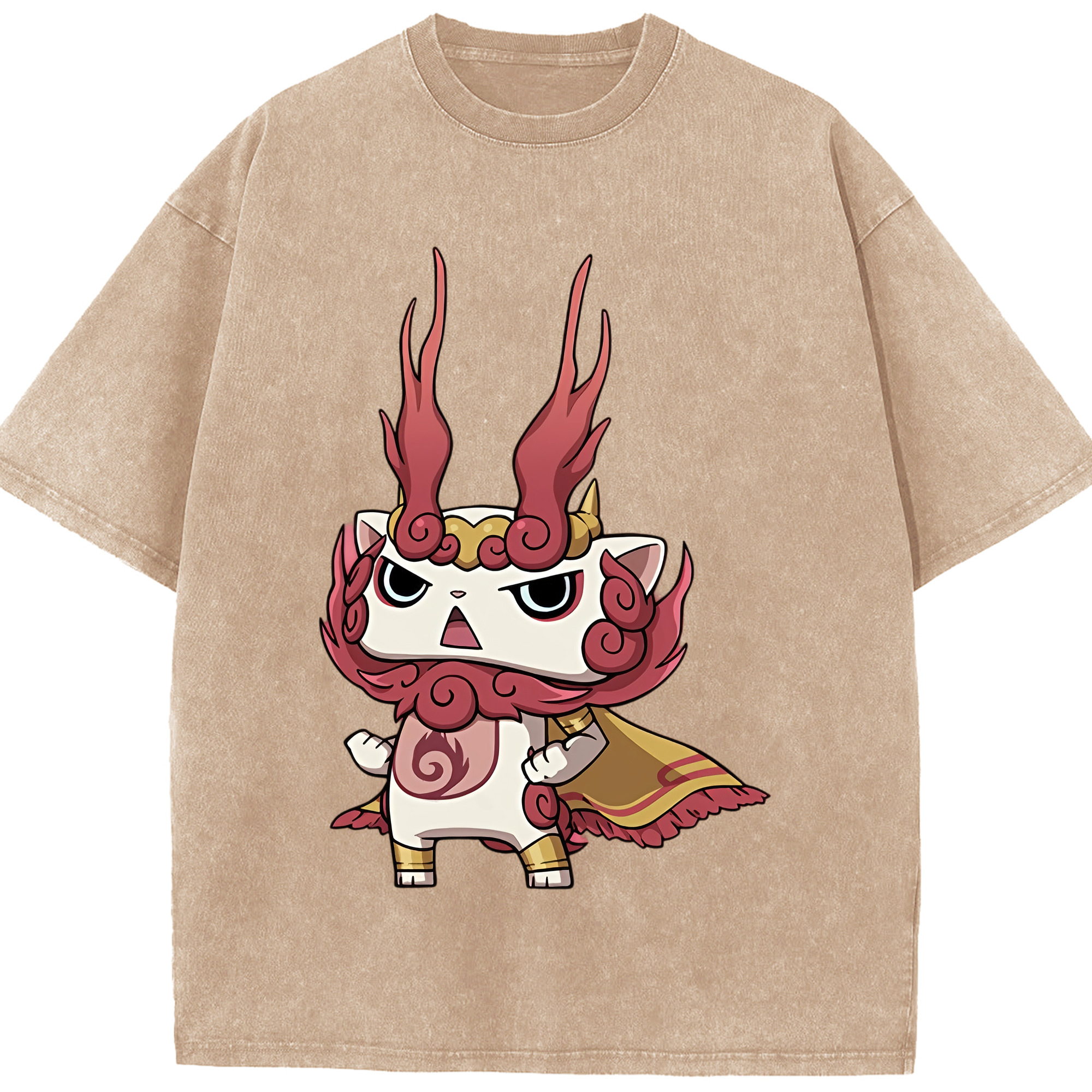 （画像用） 妖怪ウォッチ Yo-kai Watch 綿100% ヴィンテージ風 半袖Tシャツ（フロントプリント）