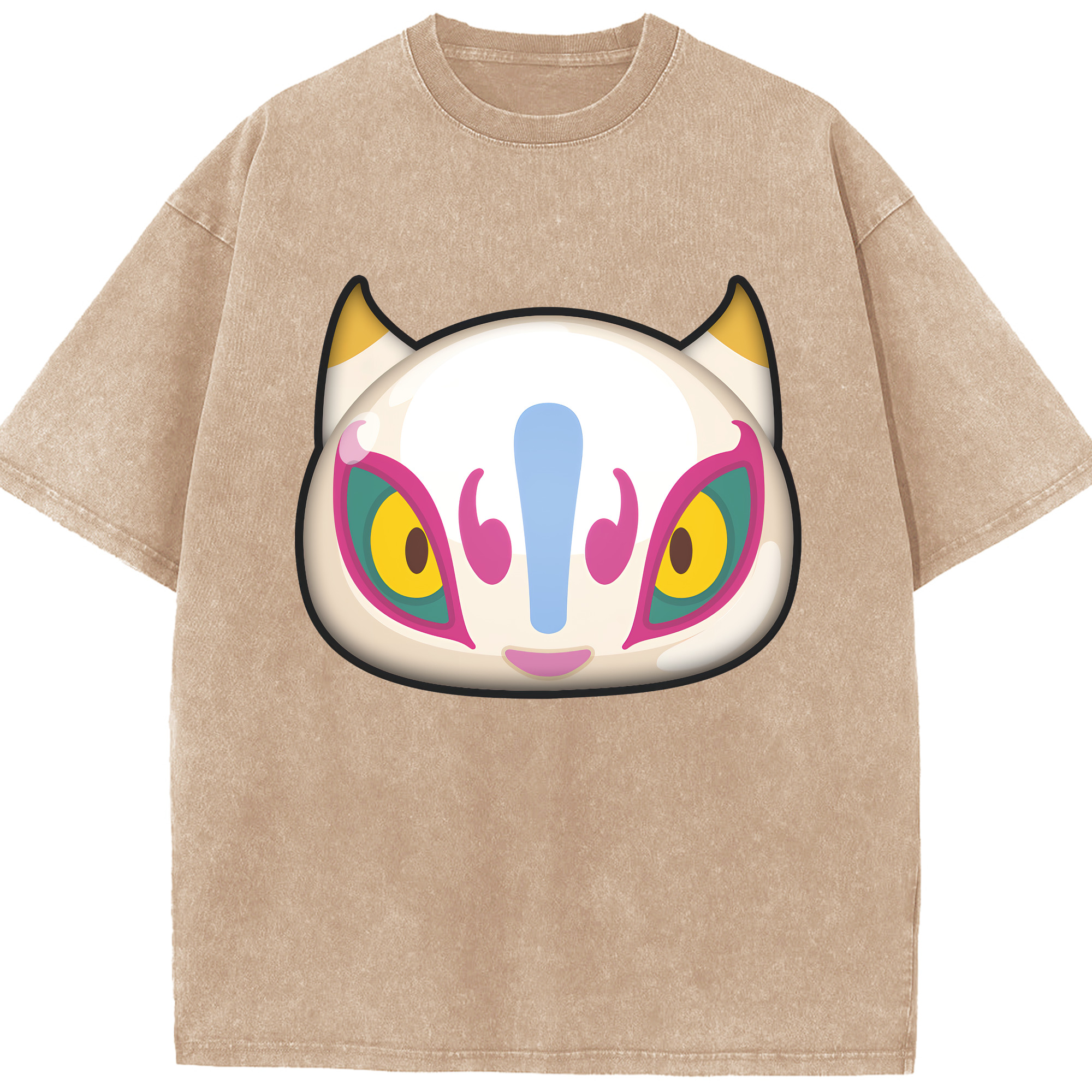 （画像用） 妖怪ウォッチ Yo-kai Watch 綿100% ヴィンテージ風 半袖Tシャツ（フロントプリント）