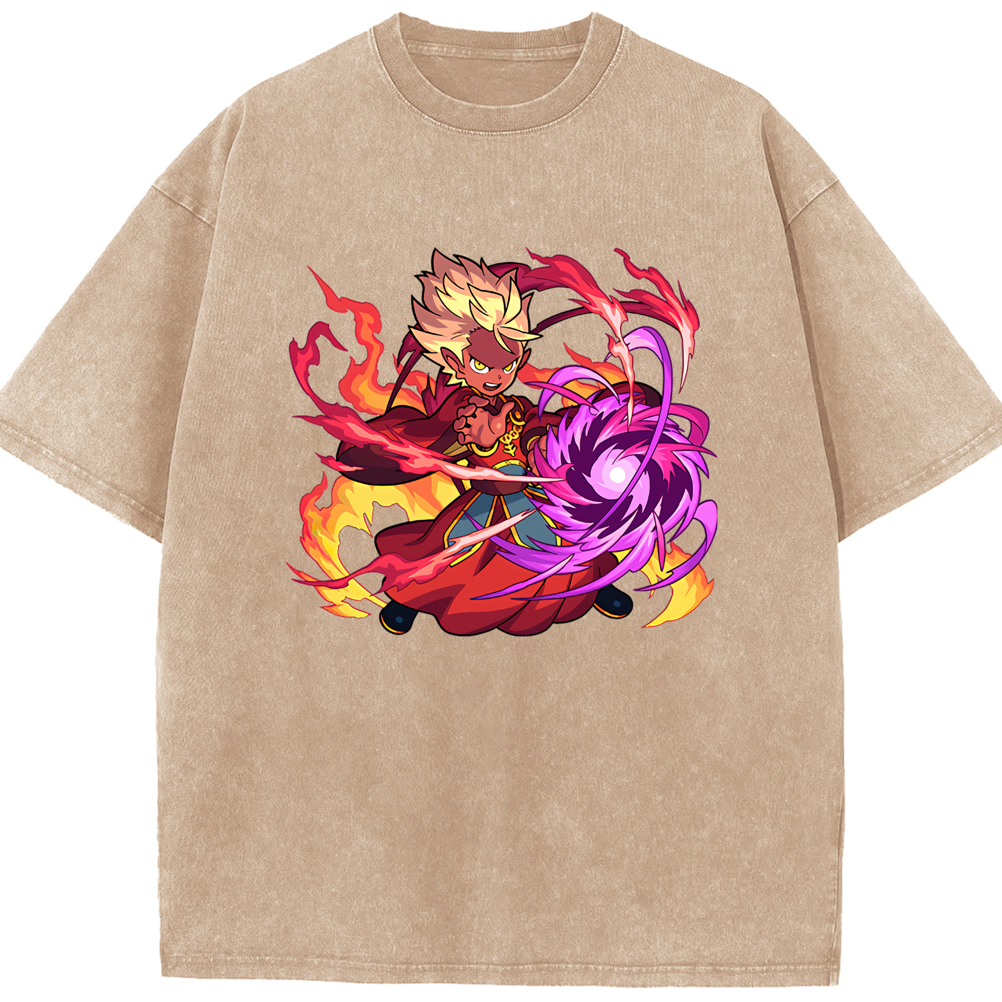 （画像用） 妖怪ウォッチ Yo-kai Watch 綿100% ヴィンテージ風 半袖Tシャツ（フロントプリント）