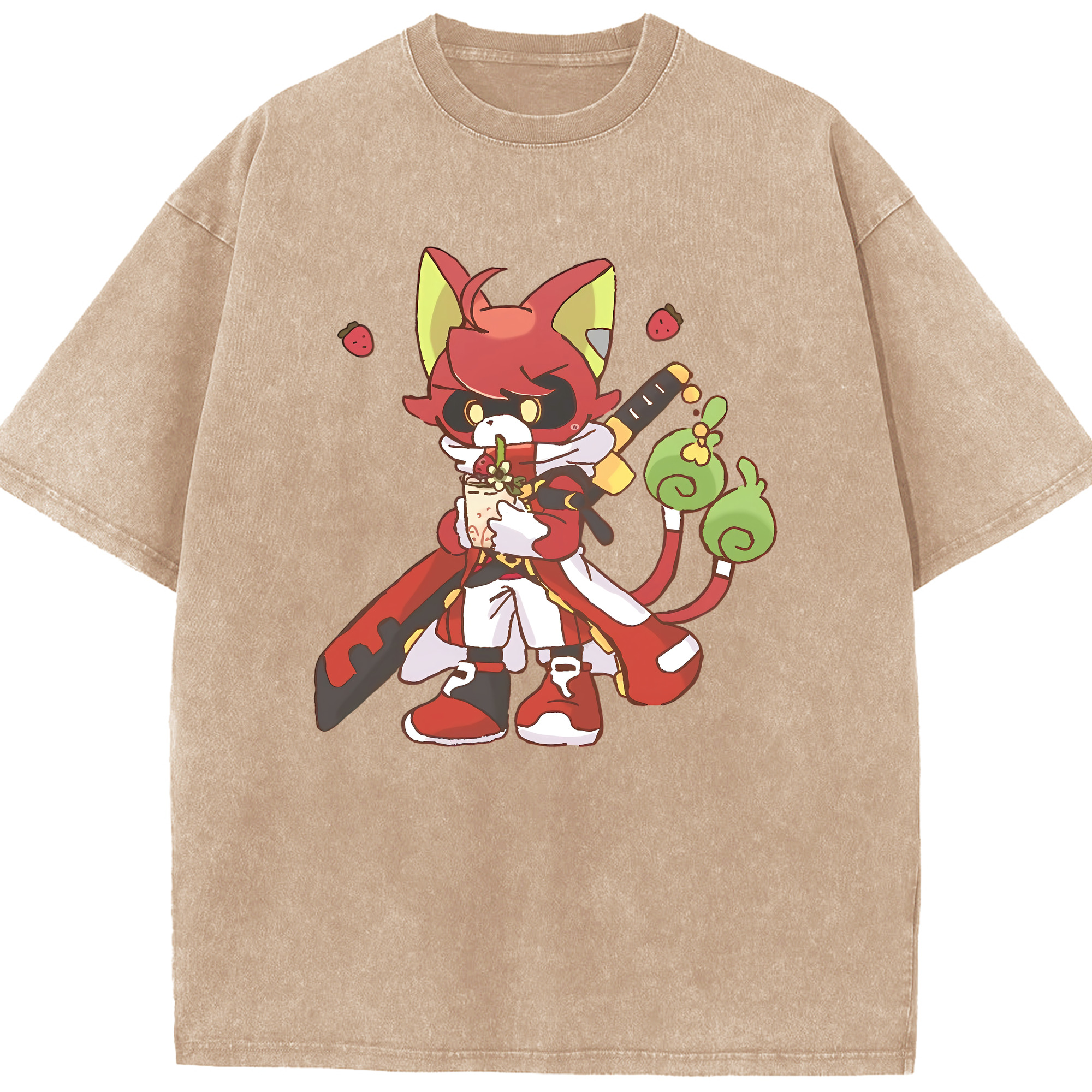 （画像用） 妖怪ウォッチ Yo-kai Watch 綿100% ヴィンテージ風 半袖Tシャツ（フロントプリント）