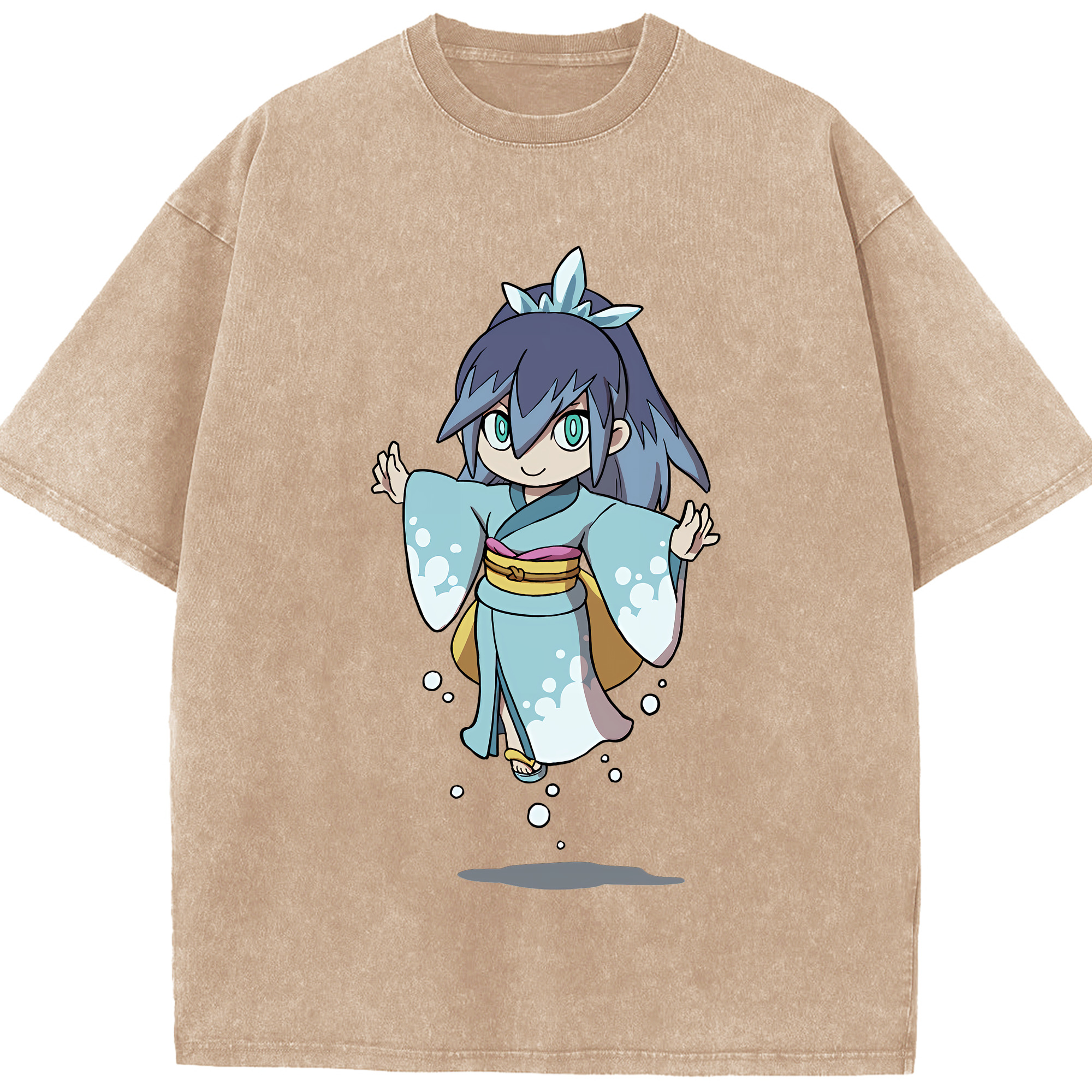 （画像用） 妖怪ウォッチ Yo-kai Watch 綿100% ヴィンテージ風 半袖Tシャツ（フロントプリント）