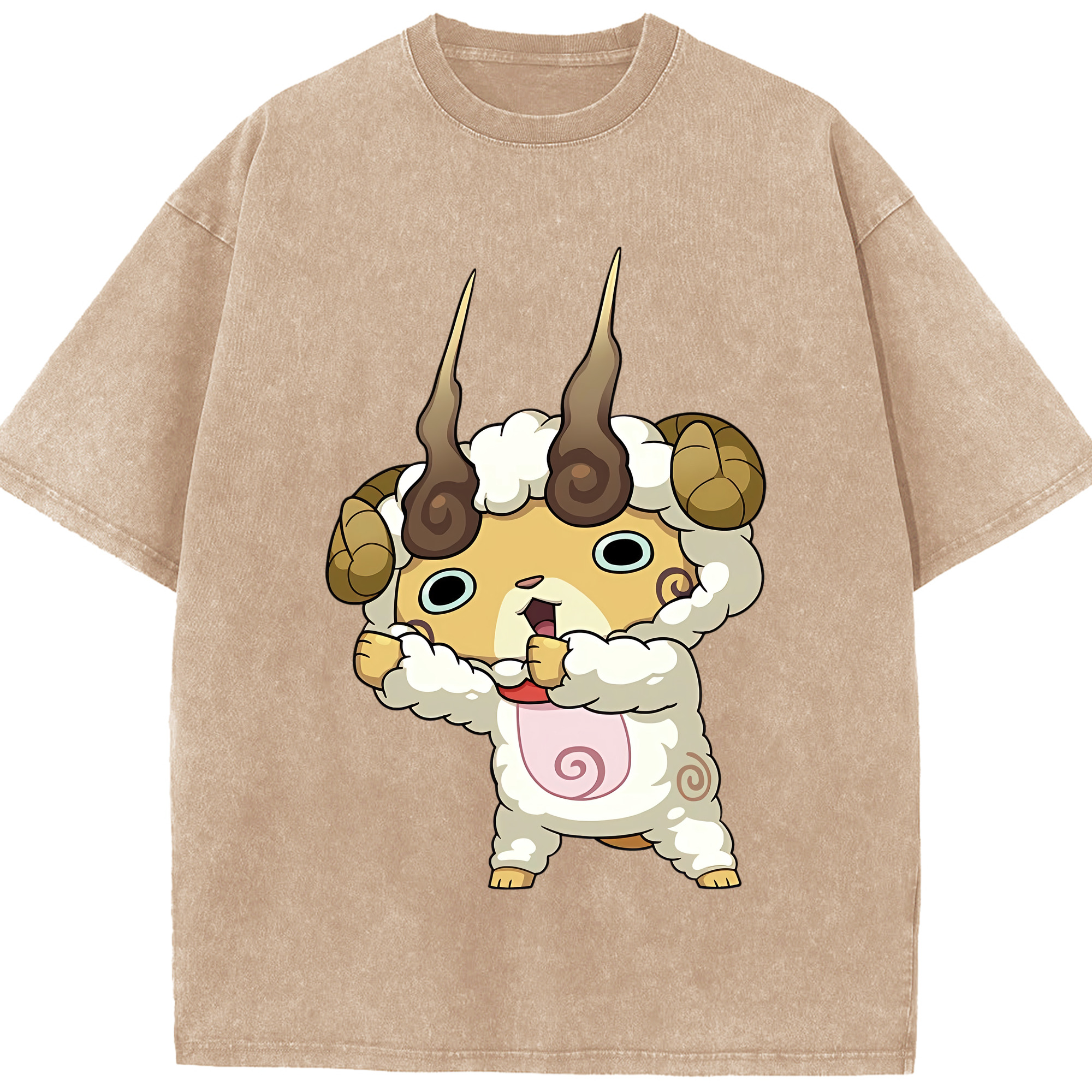 （画像用） 妖怪ウォッチ Yo-kai Watch 綿100% ヴィンテージ風 半袖Tシャツ（フロントプリント）