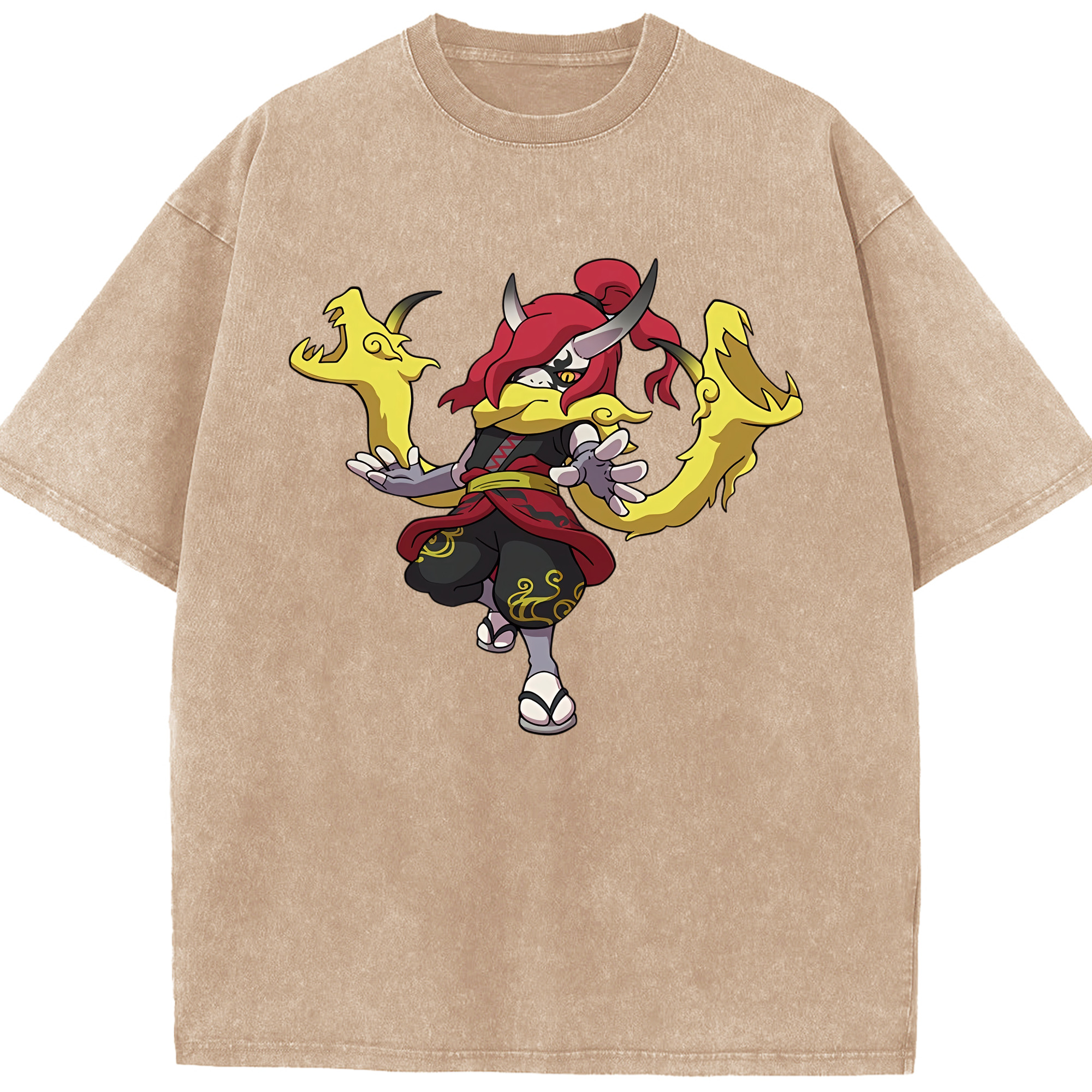 （画像用） 妖怪ウォッチ Yo-kai Watch 綿100% ヴィンテージ風 半袖Tシャツ（フロントプリント）