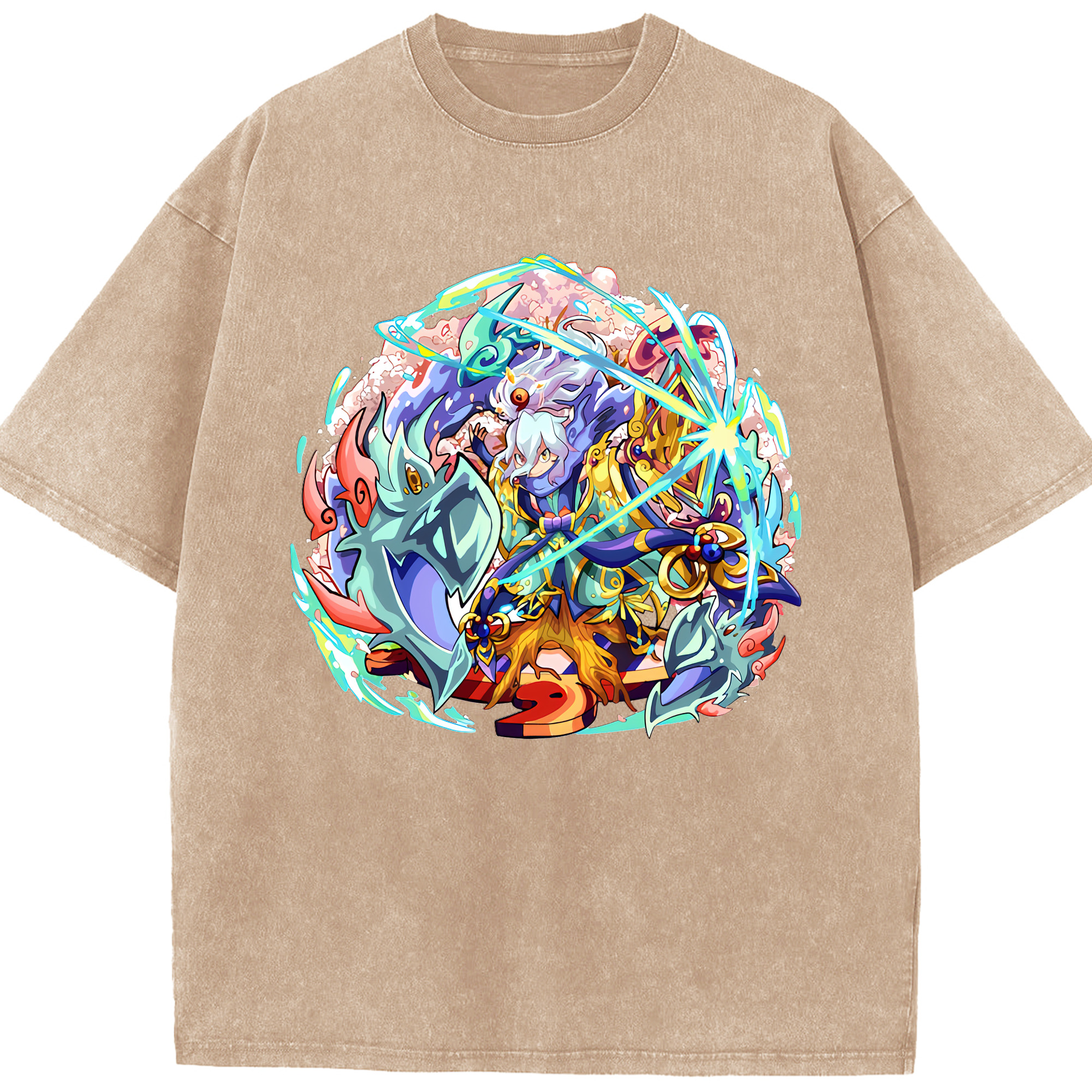 （画像用） 妖怪ウォッチ Yo-kai Watch 綿100% ヴィンテージ風 半袖Tシャツ（フロントプリント）