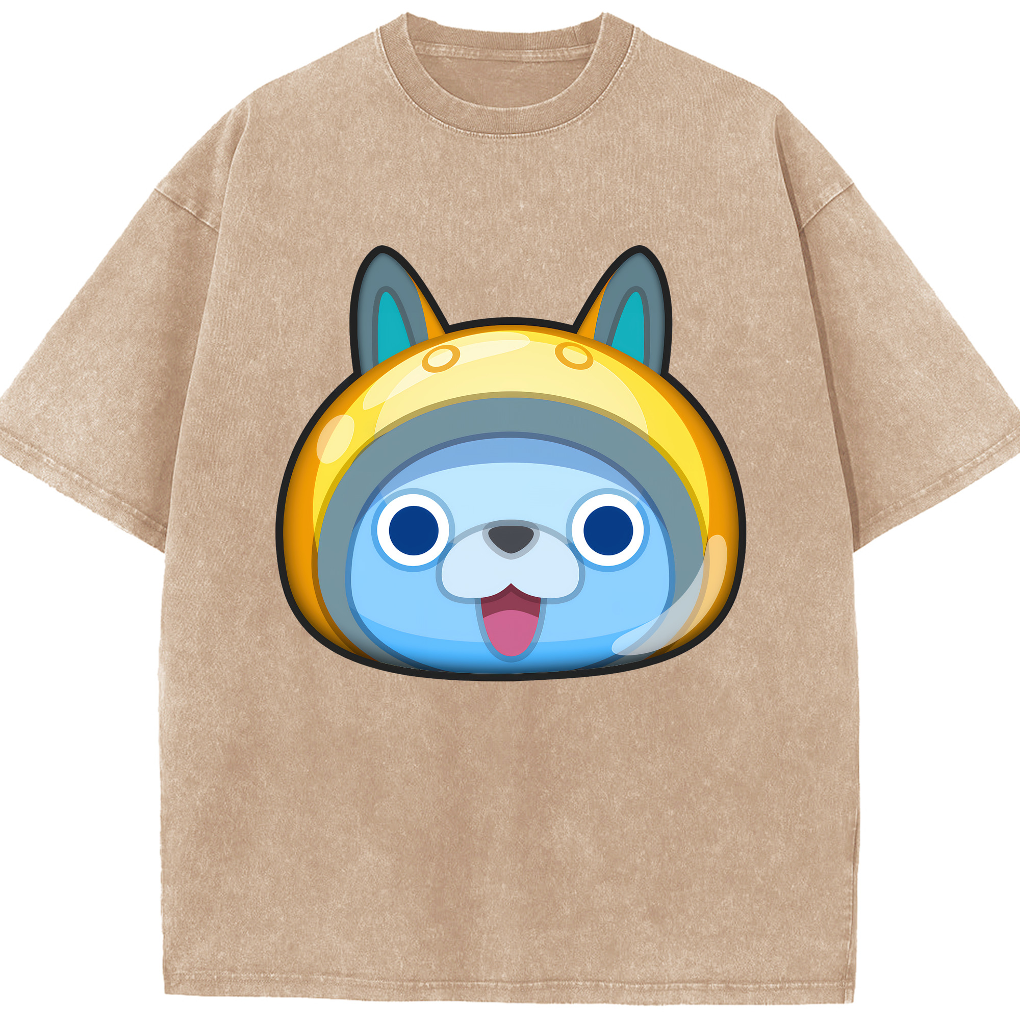 （画像用） 妖怪ウォッチ Yo-kai Watch 綿100% ヴィンテージ風 半袖Tシャツ（フロントプリント）
