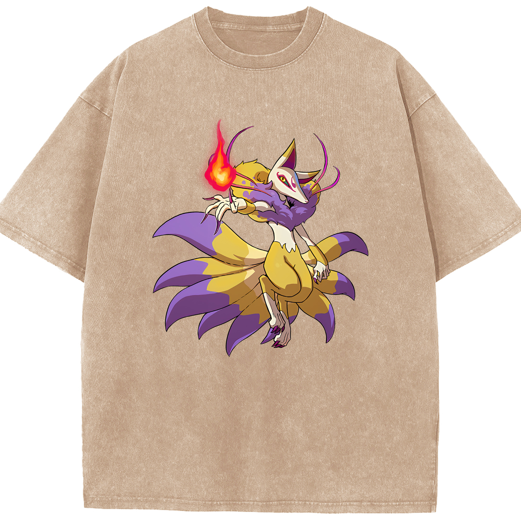 （画像用） 妖怪ウォッチ Yo-kai Watch 綿100% ヴィンテージ風 半袖Tシャツ（フロントプリント）