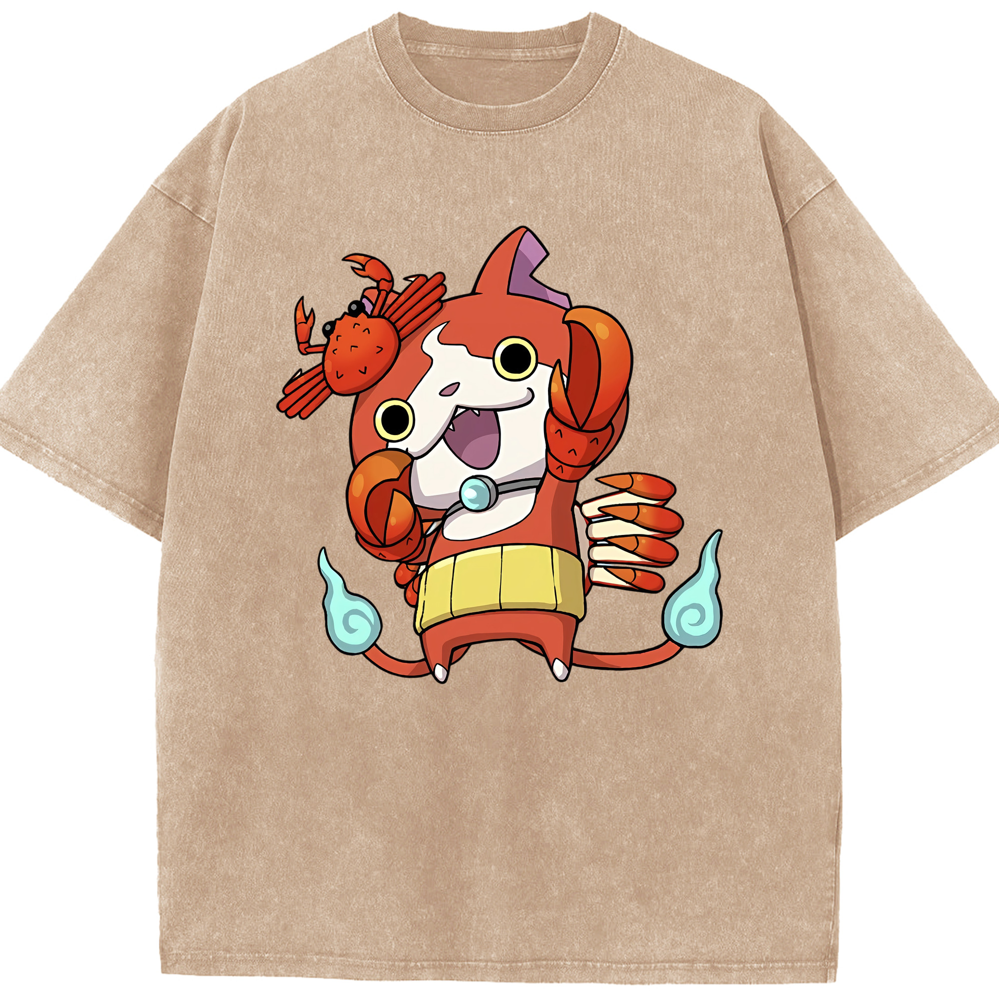 （画像用） 妖怪ウォッチ Yo-kai Watch 綿100% ヴィンテージ風 半袖Tシャツ（フロントプリント）