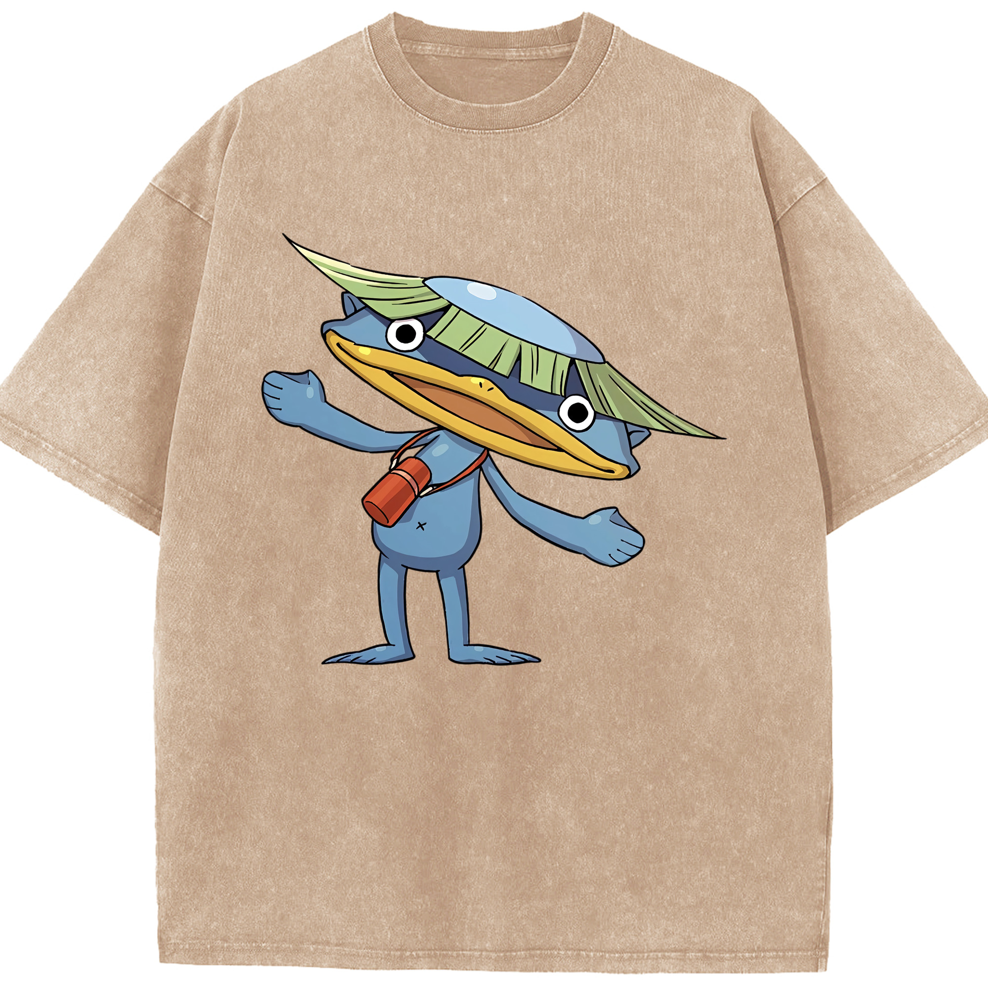 （画像用） 妖怪ウォッチ Yo-kai Watch 綿100% ヴィンテージ風 半袖Tシャツ（フロントプリント）