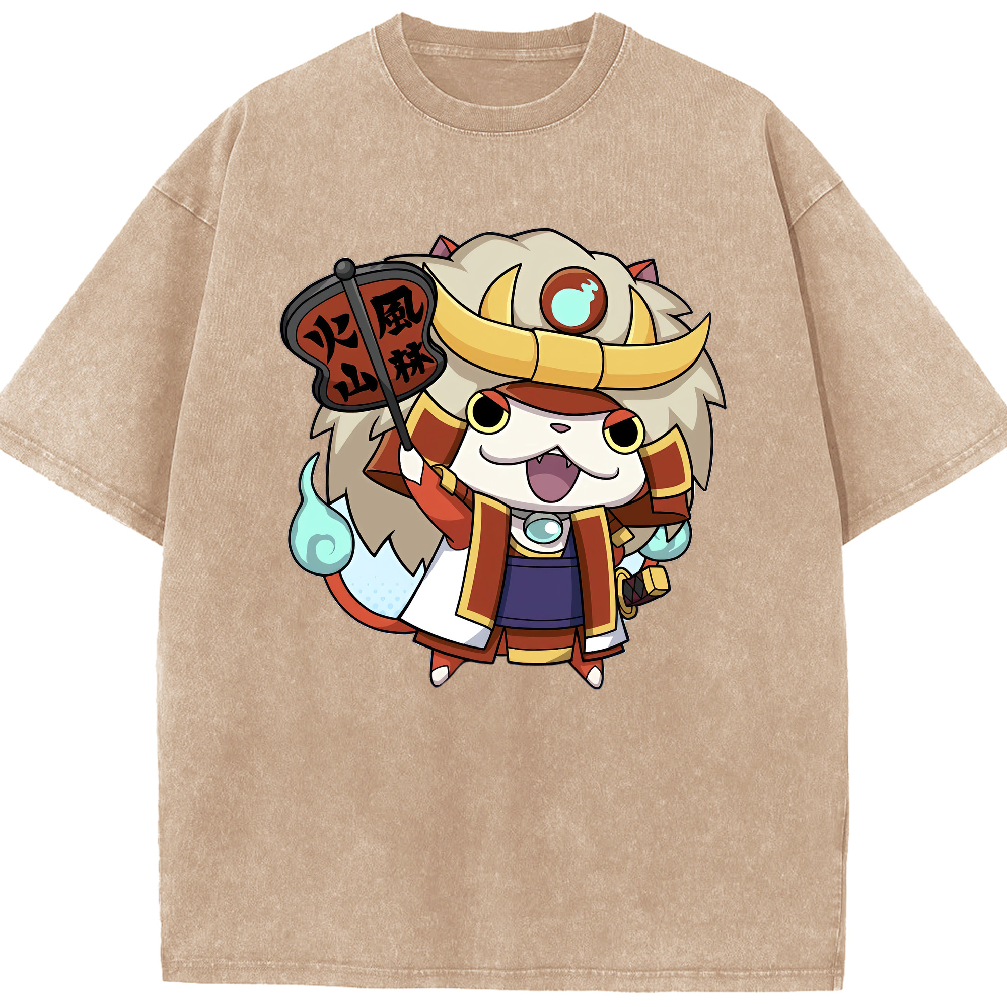 （画像用） 妖怪ウォッチ Yo-kai Watch 綿100% ヴィンテージ風 半袖Tシャツ（フロントプリント）