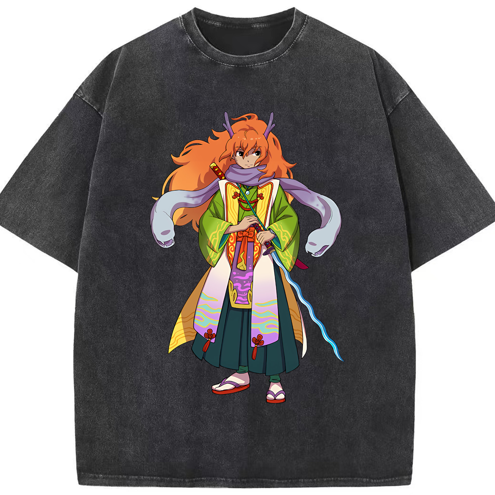 （画像用） 妖怪ウォッチ Yo-kai Watch 綿100% ヴィンテージ風 半袖Tシャツ（フロントプリント）