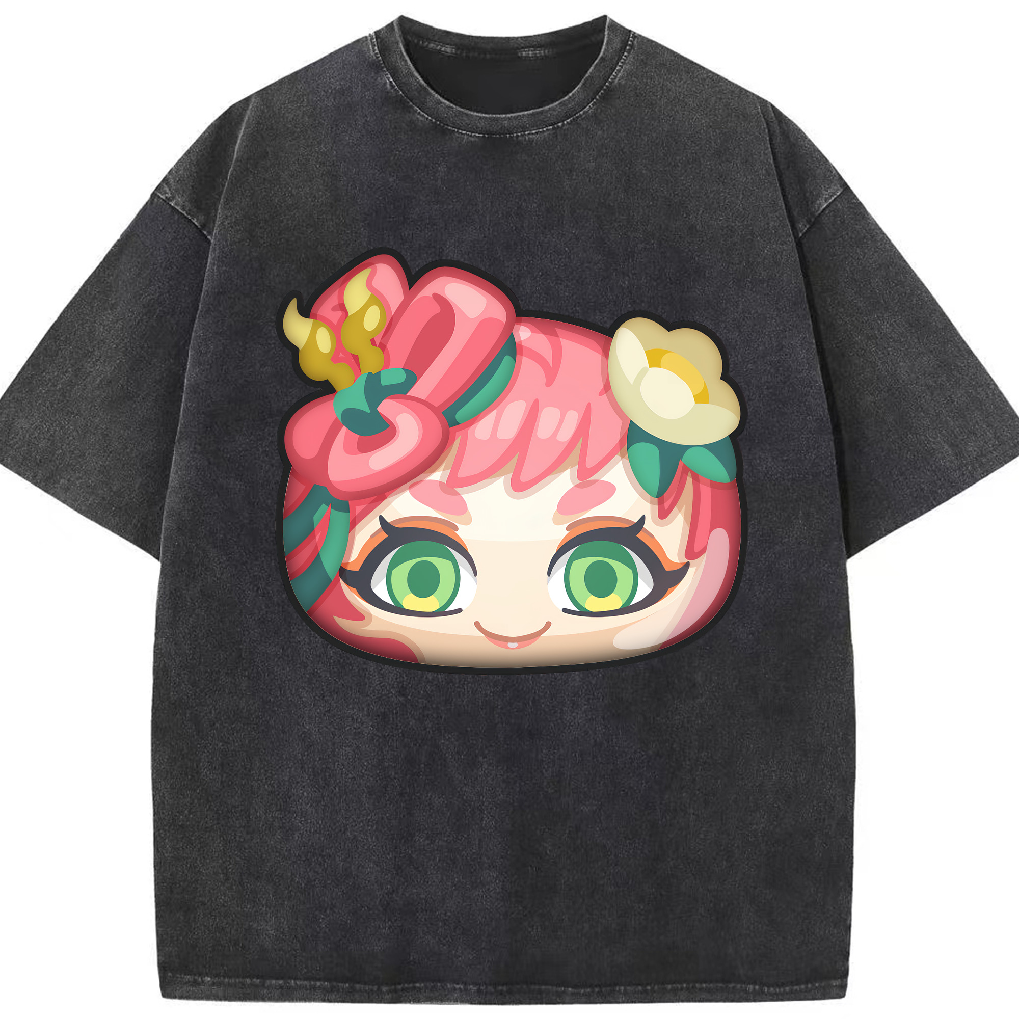 （画像用） 妖怪ウォッチ Yo-kai Watch 綿100% ヴィンテージ風 半袖Tシャツ（フロントプリント）