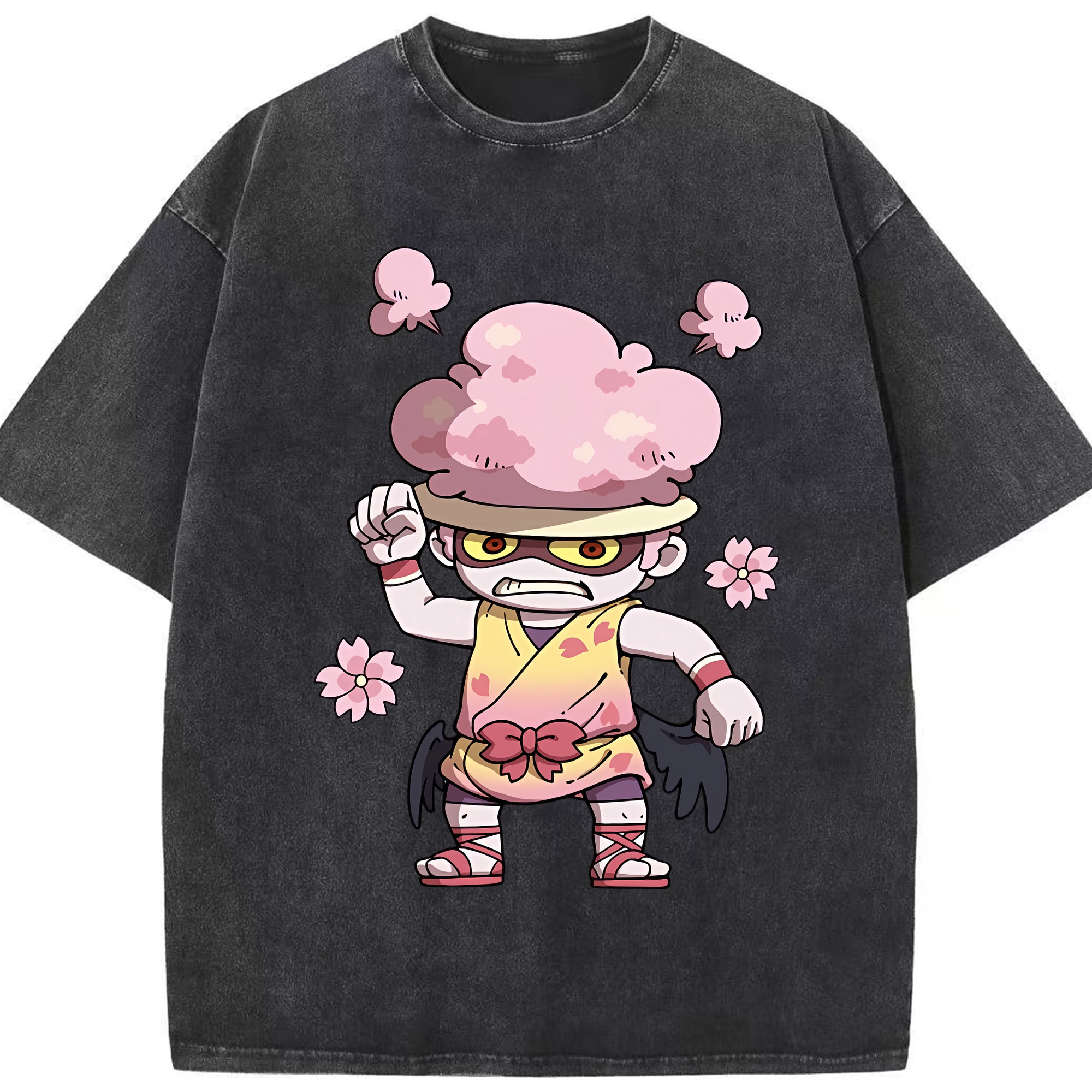 （画像用） 妖怪ウォッチ Yo-kai Watch 綿100% ヴィンテージ風 半袖Tシャツ（フロントプリント）