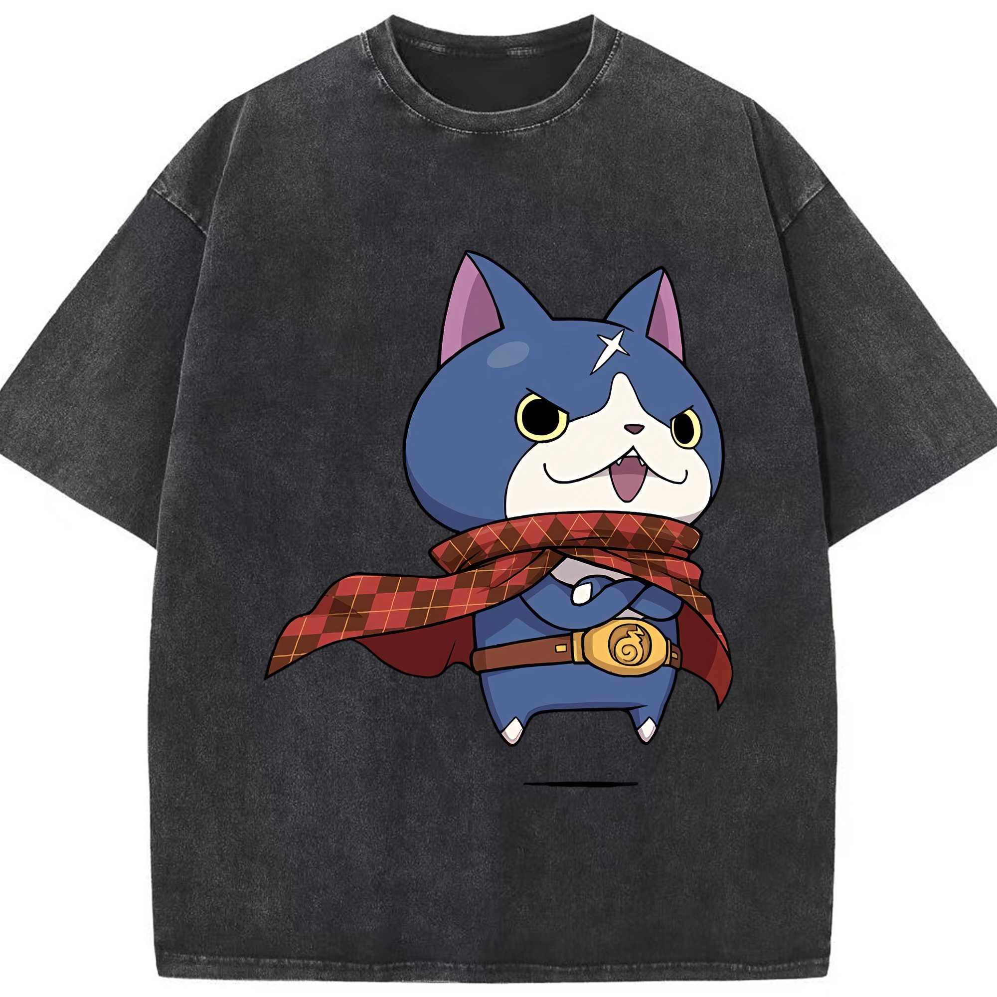 （画像用） 妖怪ウォッチ Yo-kai Watch 綿100% ヴィンテージ風 半袖Tシャツ（フロントプリント）