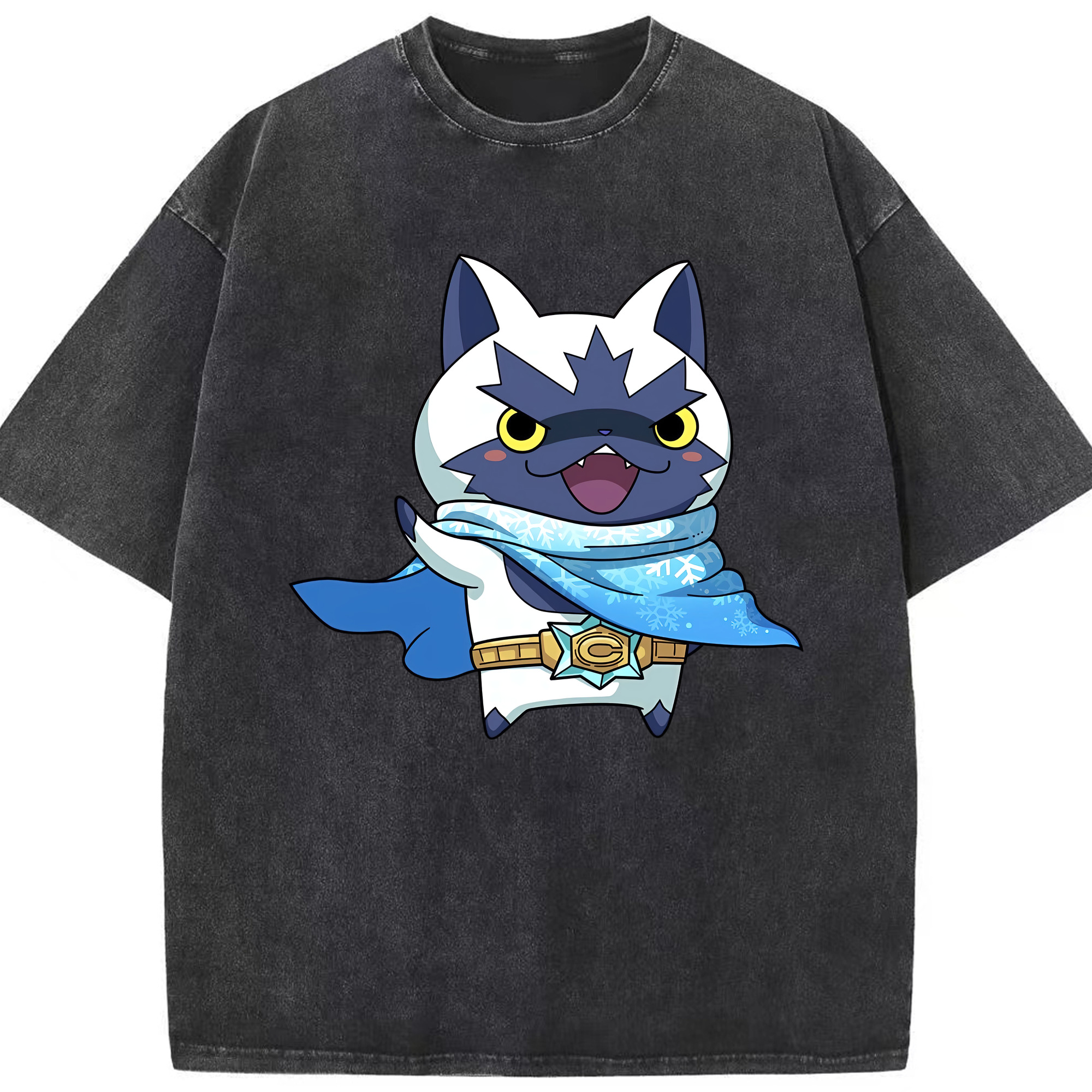 （画像用） 妖怪ウォッチ Yo-kai Watch 綿100% ヴィンテージ風 半袖Tシャツ（フロントプリント）
