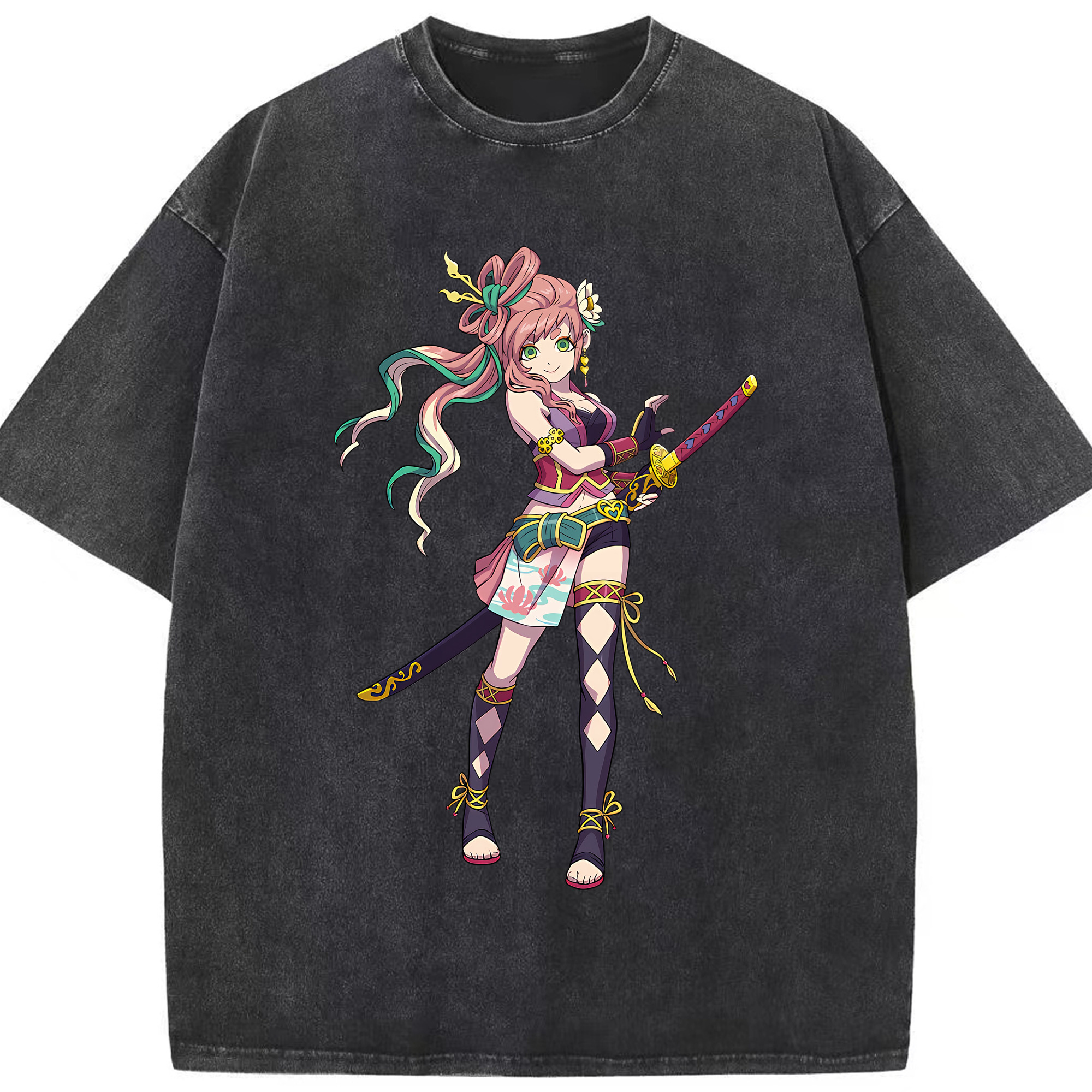 （画像用） 妖怪ウォッチ Yo-kai Watch 綿100% ヴィンテージ風 半袖Tシャツ（フロントプリント）