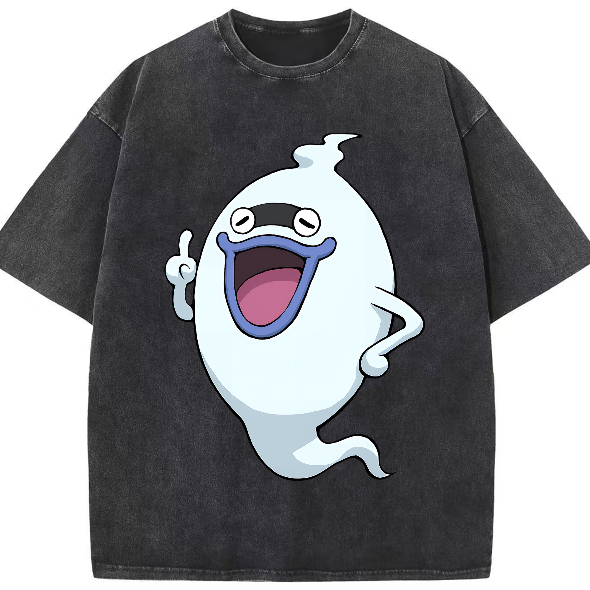 （画像用） 妖怪ウォッチ Yo-kai Watch 綿100% ヴィンテージ風 半袖Tシャツ（フロントプリント）