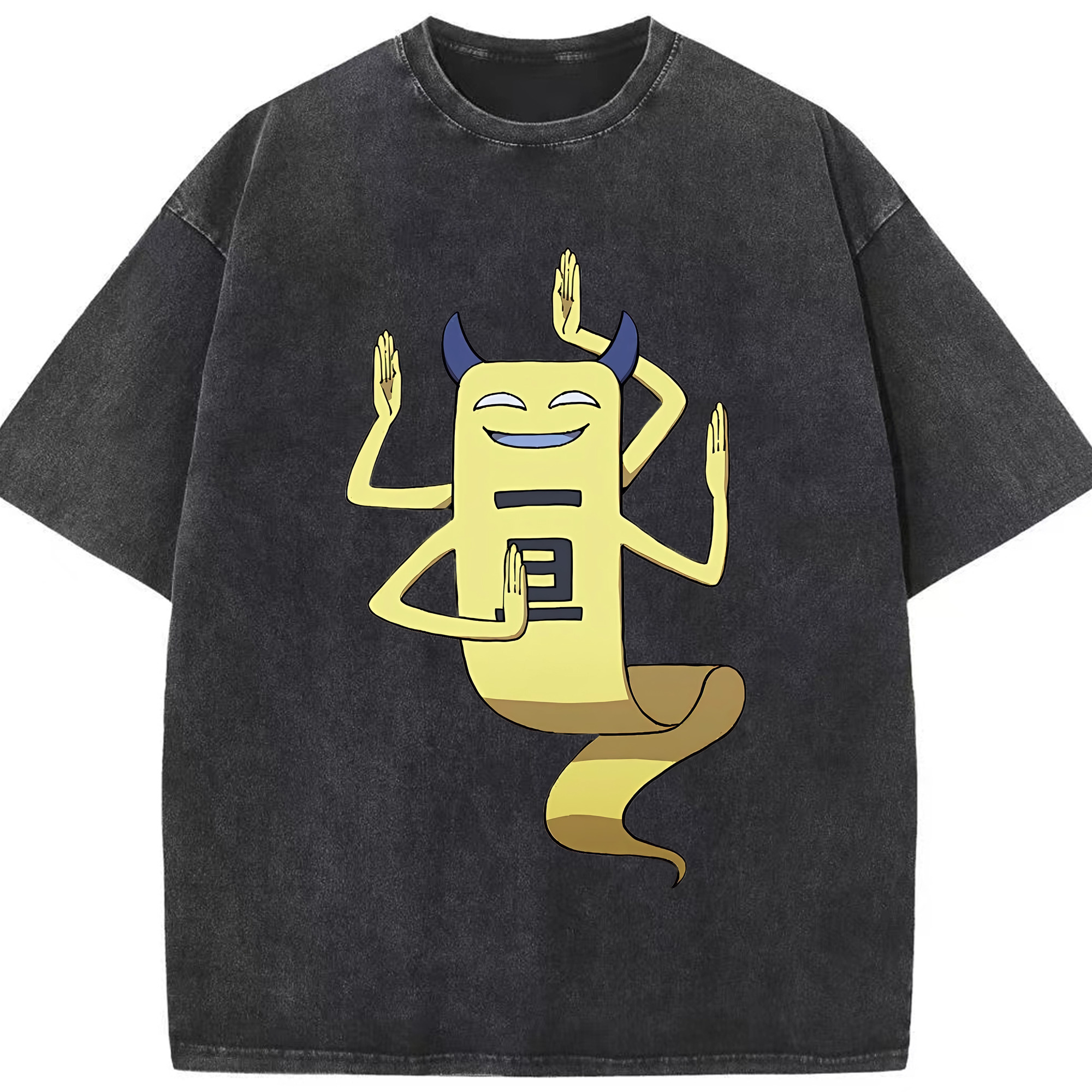 （画像用） 妖怪ウォッチ Yo-kai Watch 綿100% ヴィンテージ風 半袖Tシャツ（フロントプリント）