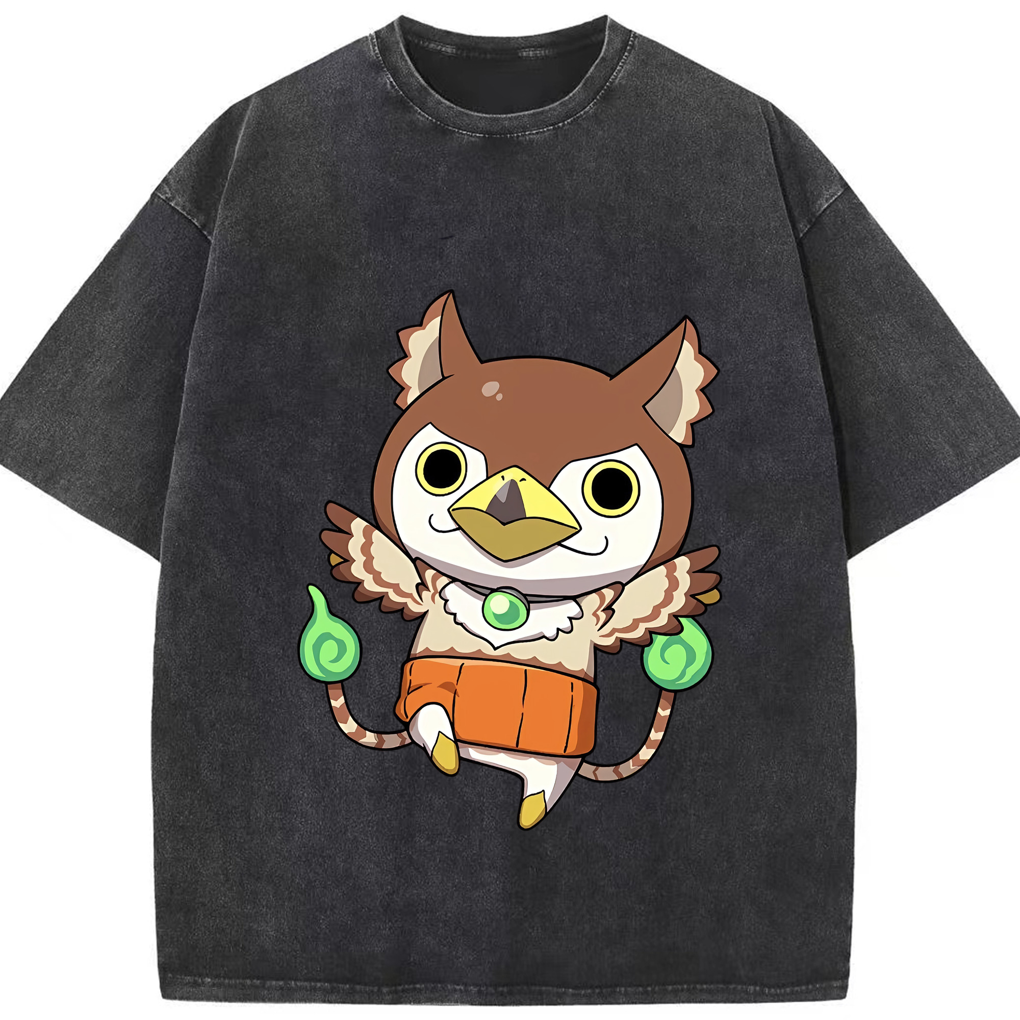 （画像用） 妖怪ウォッチ Yo-kai Watch 綿100% ヴィンテージ風 半袖Tシャツ（フロントプリント）