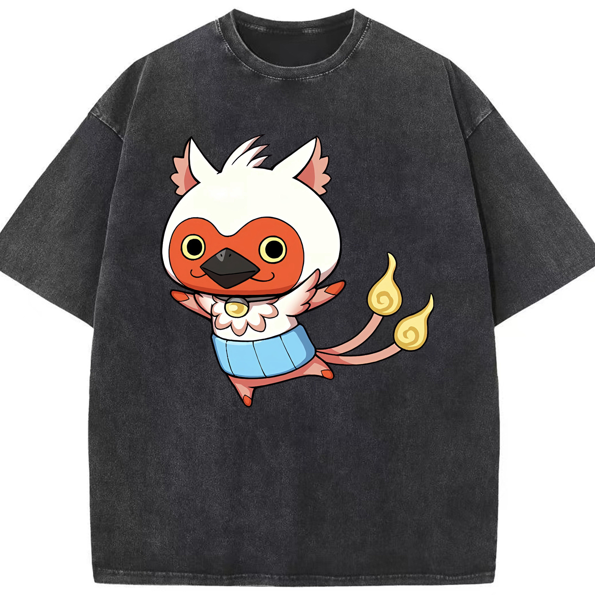 （画像用） 妖怪ウォッチ Yo-kai Watch 綿100% ヴィンテージ風 半袖Tシャツ（フロントプリント）