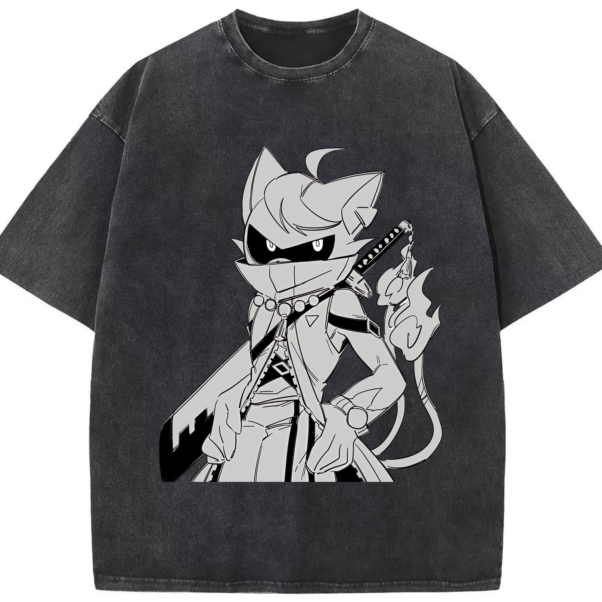 （画像用） 妖怪ウォッチ Yo-kai Watch 綿100% ヴィンテージ風 半袖Tシャツ（フロントプリント）