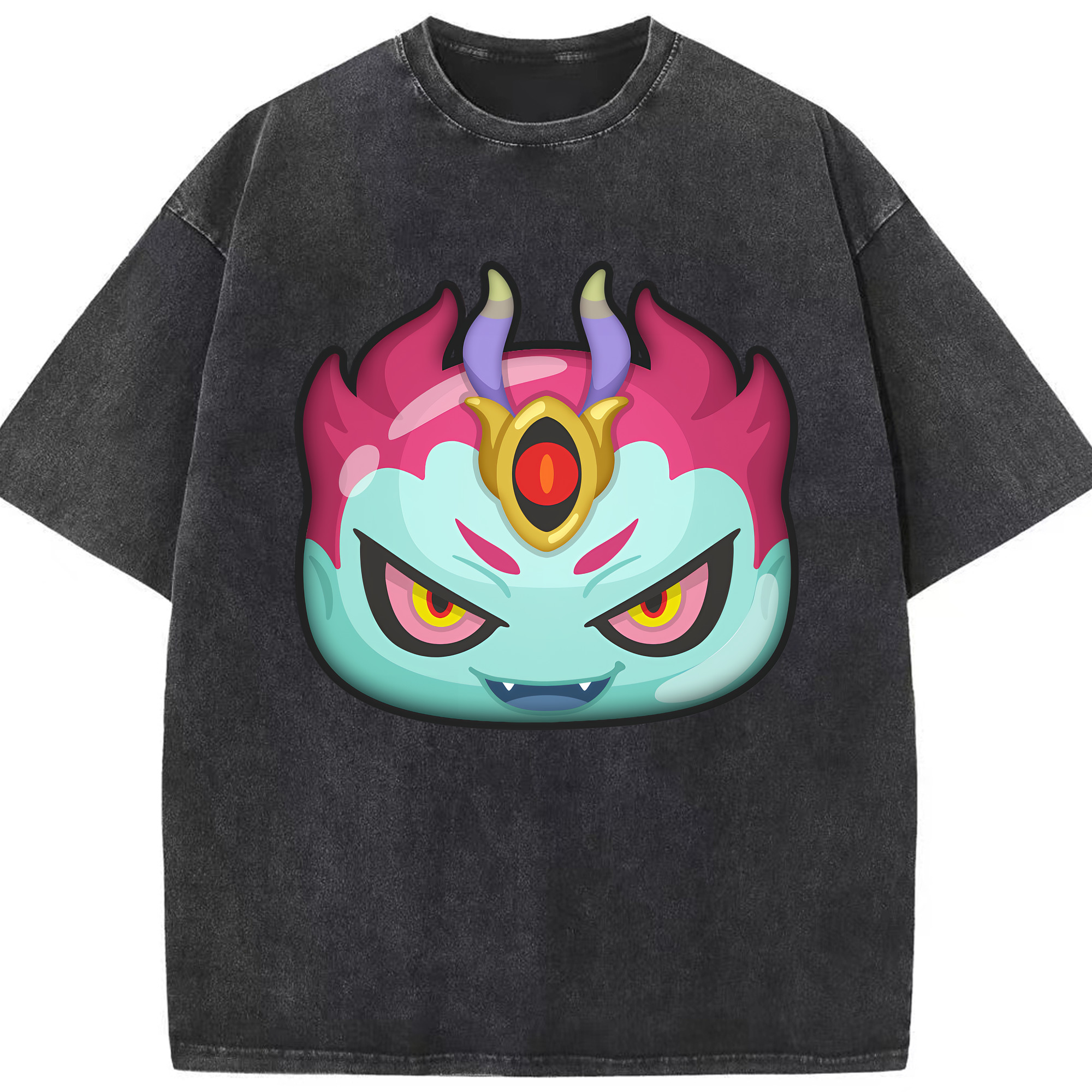 （画像用） 妖怪ウォッチ Yo-kai Watch 綿100% ヴィンテージ風 半袖Tシャツ（フロントプリント）