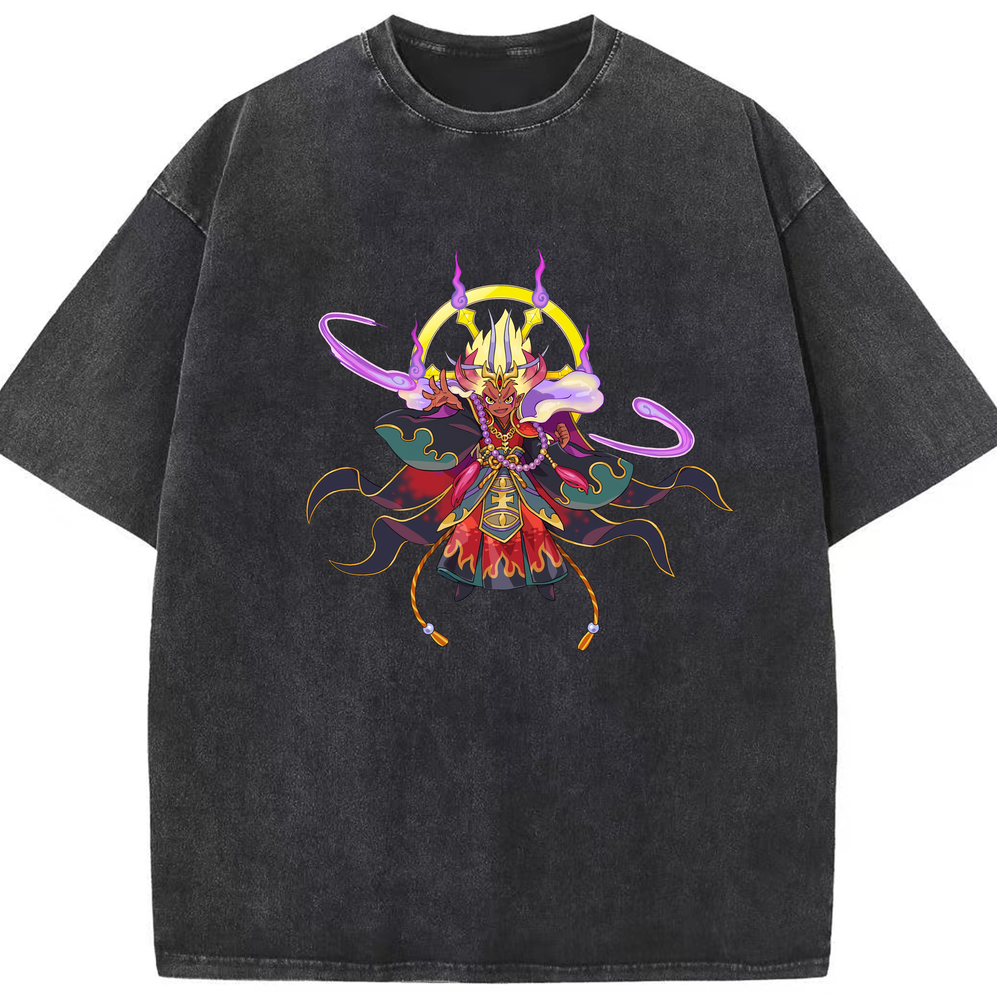 （画像用） 妖怪ウォッチ Yo-kai Watch 綿100% ヴィンテージ風 半袖Tシャツ（フロントプリント）
