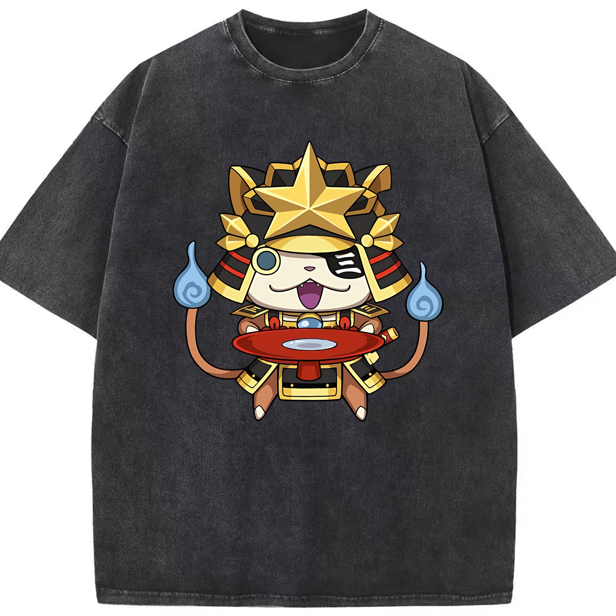 （画像用） 妖怪ウォッチ Yo-kai Watch 綿100% ヴィンテージ風 半袖Tシャツ（フロントプリント）