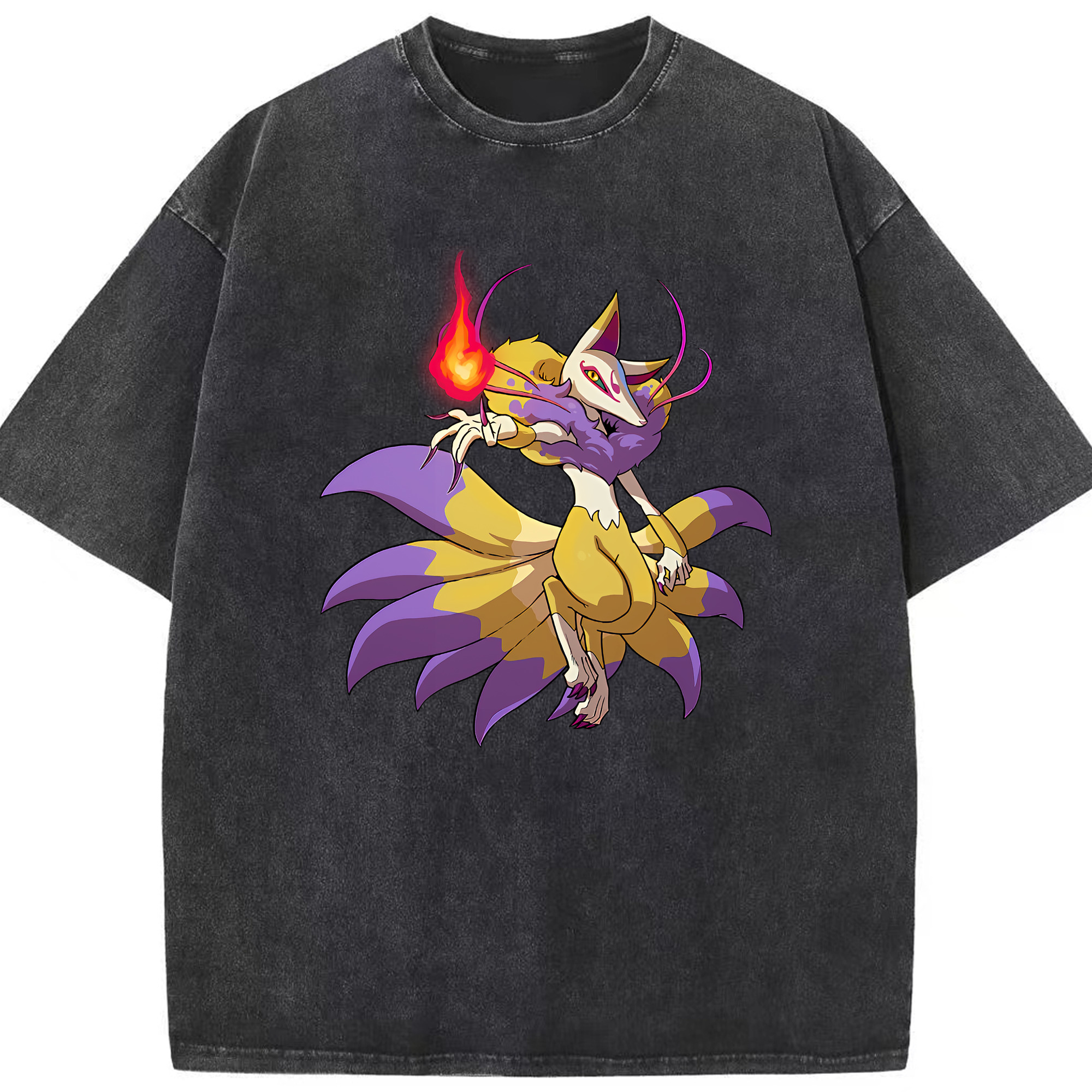 （画像用） 妖怪ウォッチ Yo-kai Watch 綿100% ヴィンテージ風 半袖Tシャツ（フロントプリント）