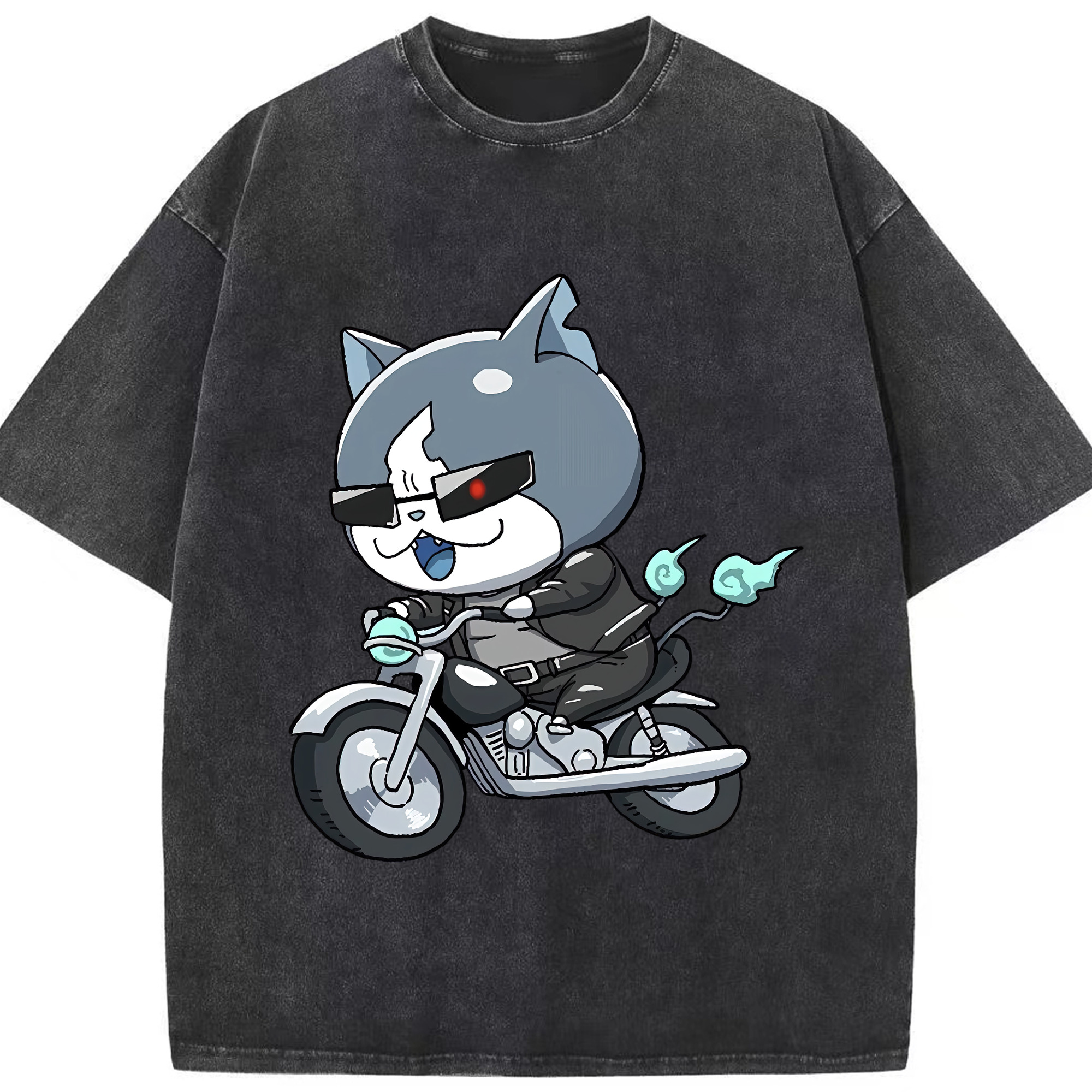 （画像用） 妖怪ウォッチ Yo-kai Watch 綿100% ヴィンテージ風 半袖Tシャツ（フロントプリント）