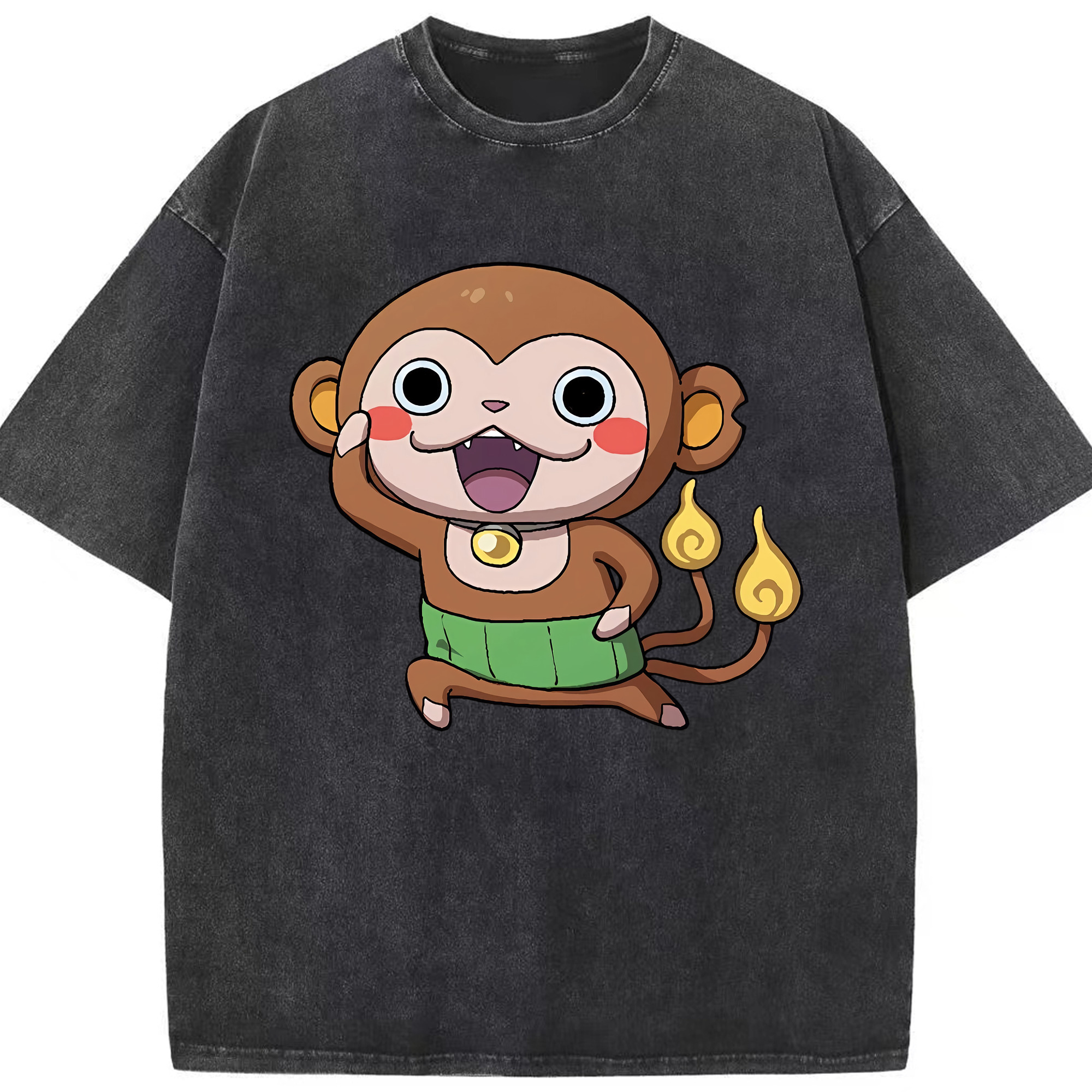 （画像用） 妖怪ウォッチ Yo-kai Watch 綿100% ヴィンテージ風 半袖Tシャツ（フロントプリント）