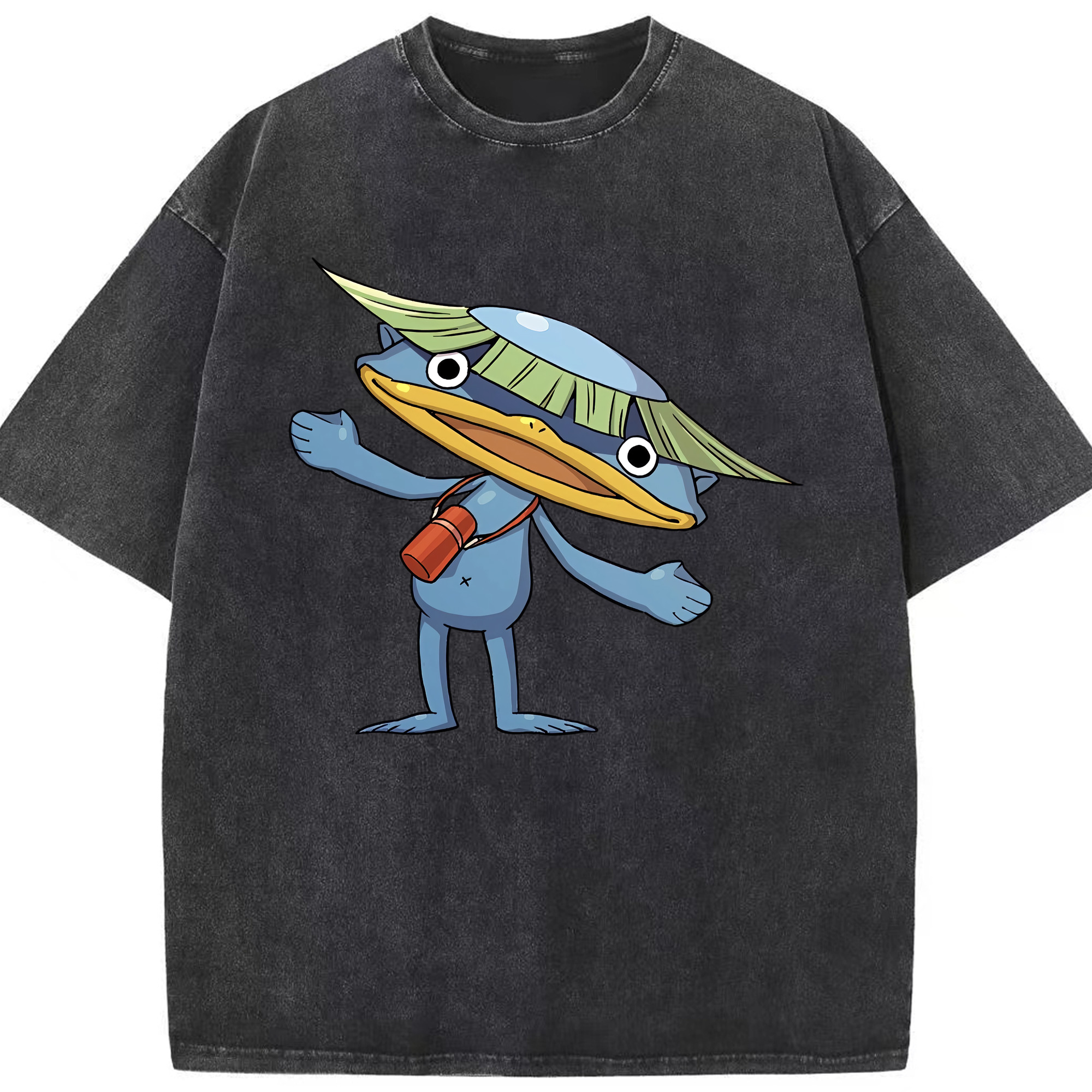 （画像用） 妖怪ウォッチ Yo-kai Watch 綿100% ヴィンテージ風 半袖Tシャツ（フロントプリント）
