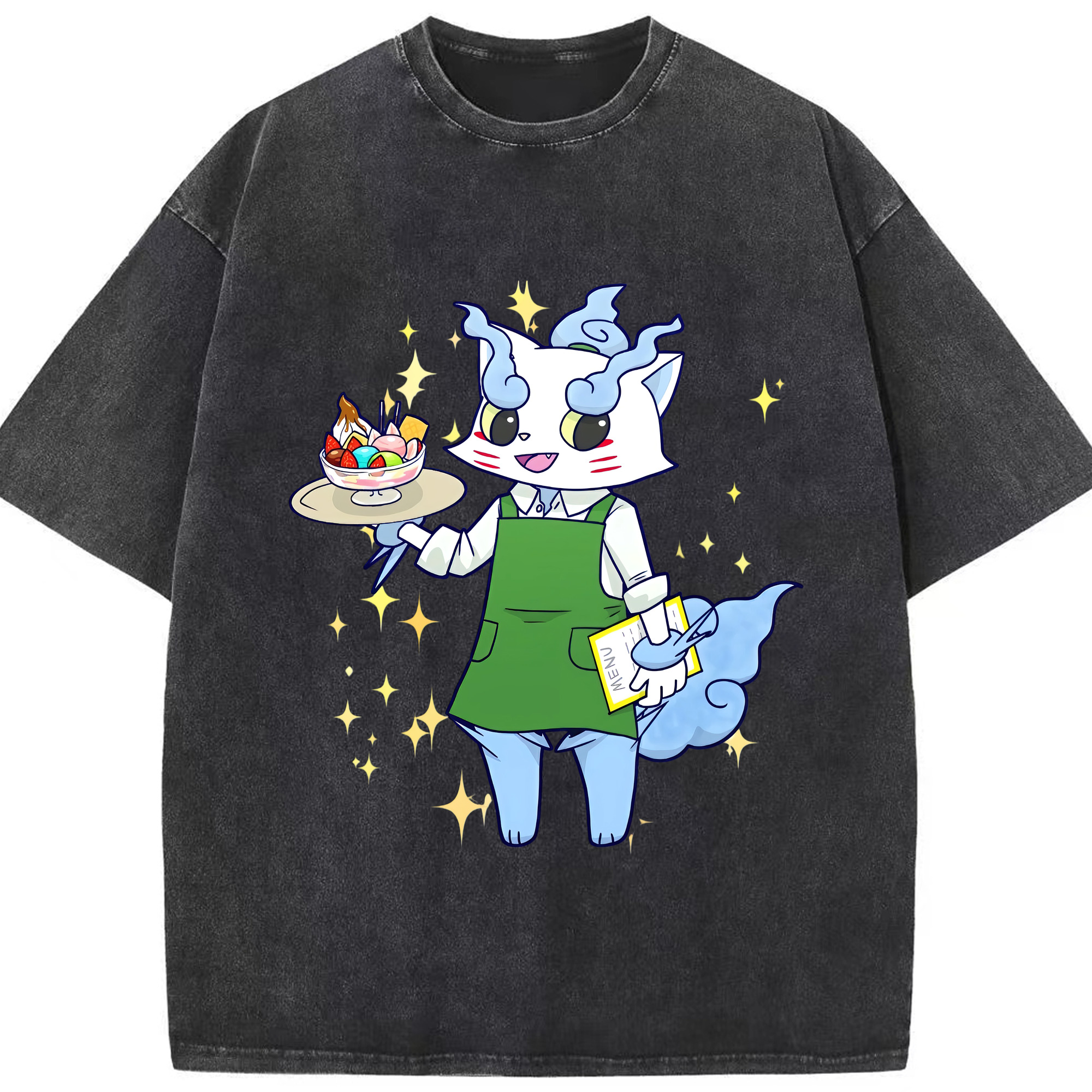 （画像用） 妖怪ウォッチ Yo-kai Watch 綿100% ヴィンテージ風 半袖Tシャツ（フロントプリント）