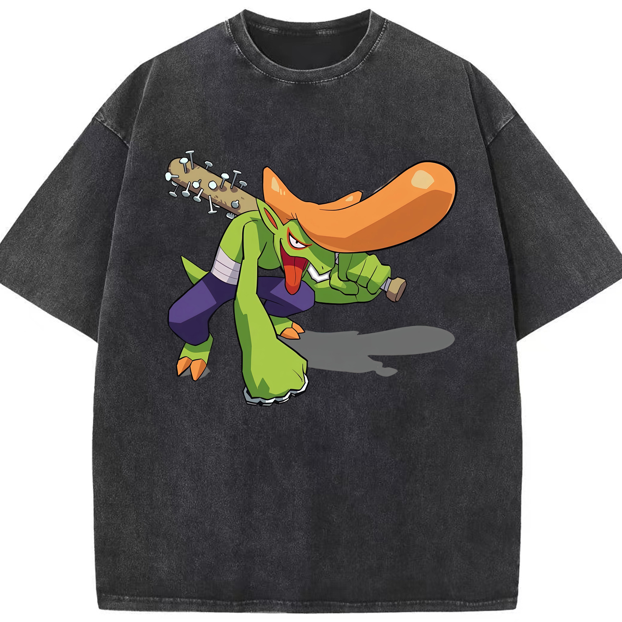 （画像用） 妖怪ウォッチ Yo-kai Watch 綿100% ヴィンテージ風 半袖Tシャツ（フロントプリント）