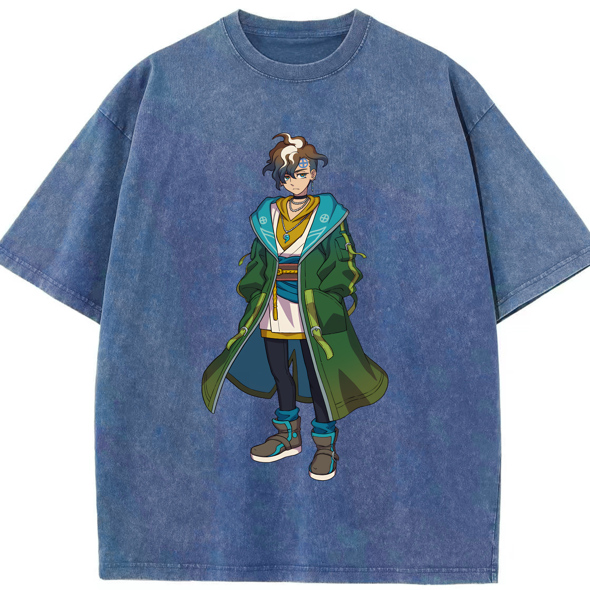 （画像用） 妖怪ウォッチ Yo-kai Watch 綿100% ヴィンテージ風 半袖Tシャツ（フロントプリント）