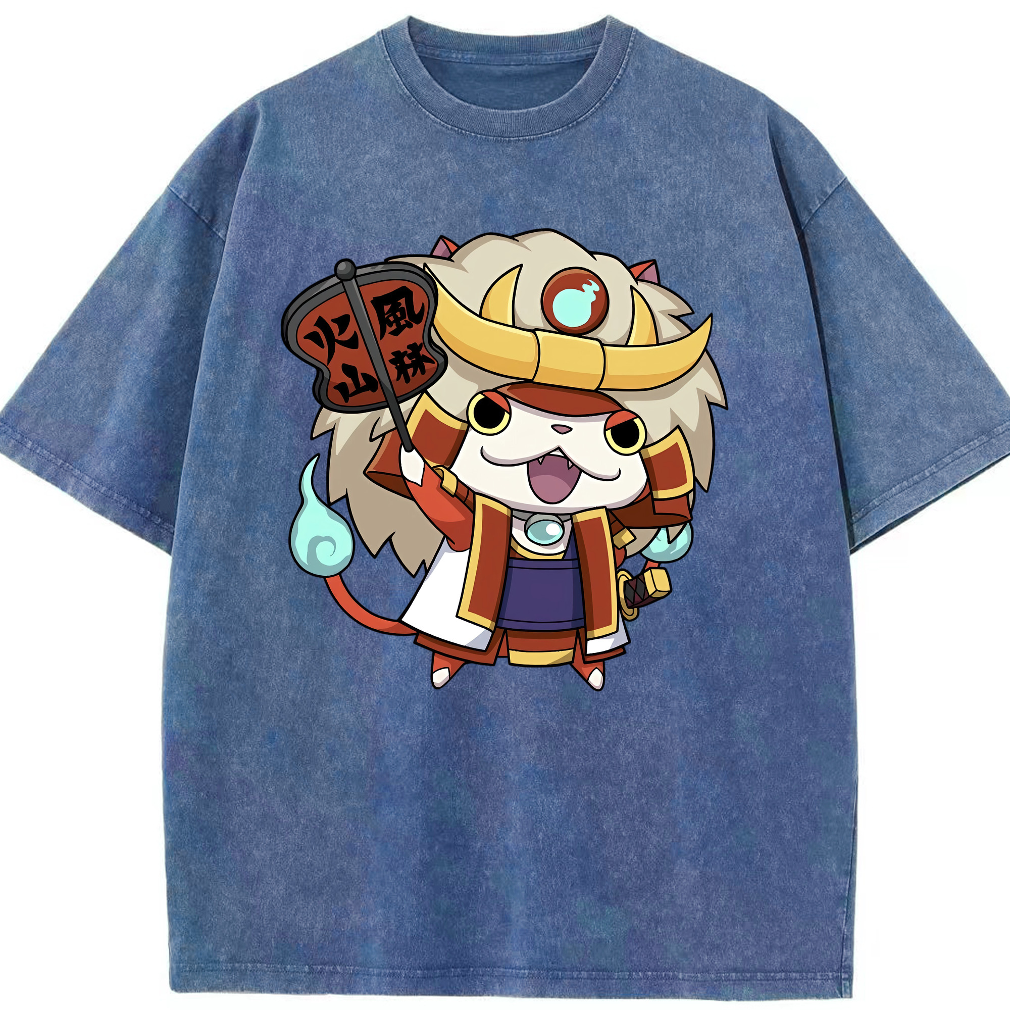 （画像用） 妖怪ウォッチ Yo-kai Watch 綿100% ヴィンテージ風 半袖Tシャツ（フロントプリント）