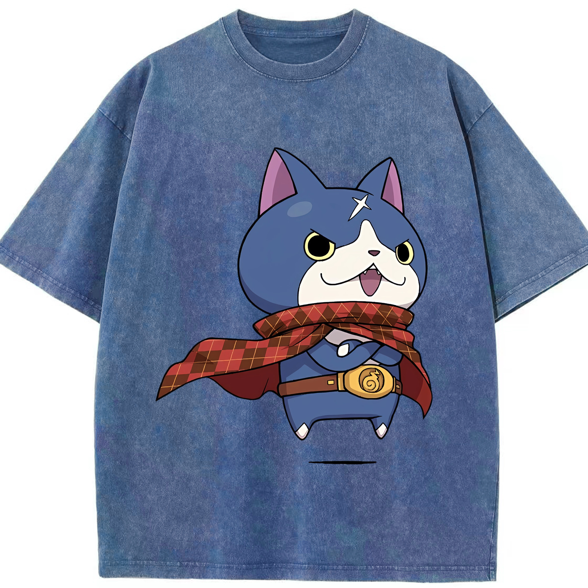 （画像用） 妖怪ウォッチ Yo-kai Watch 綿100% ヴィンテージ風 半袖Tシャツ（フロントプリント）