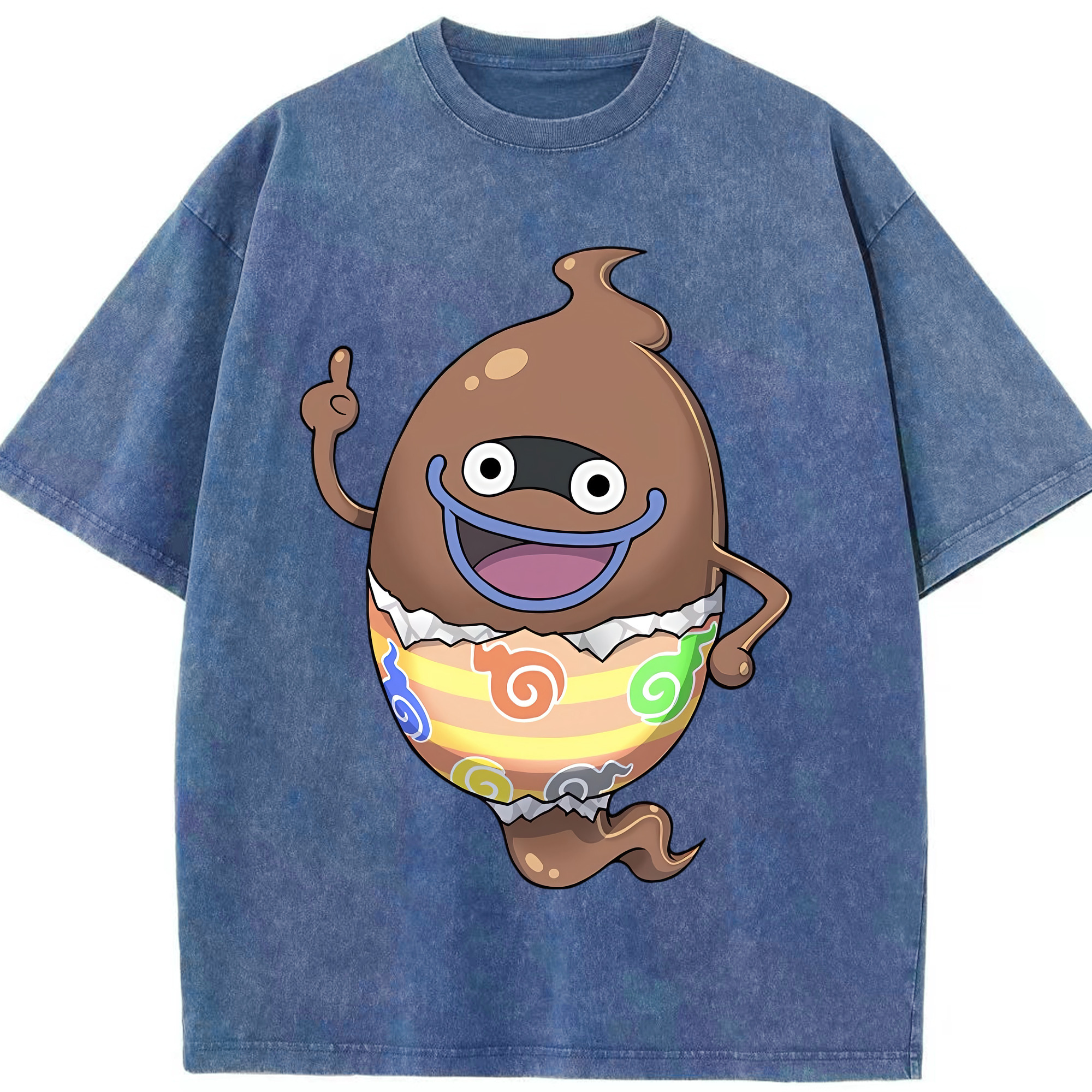 （画像用） 妖怪ウォッチ Yo-kai Watch 綿100% ヴィンテージ風 半袖Tシャツ（フロントプリント）