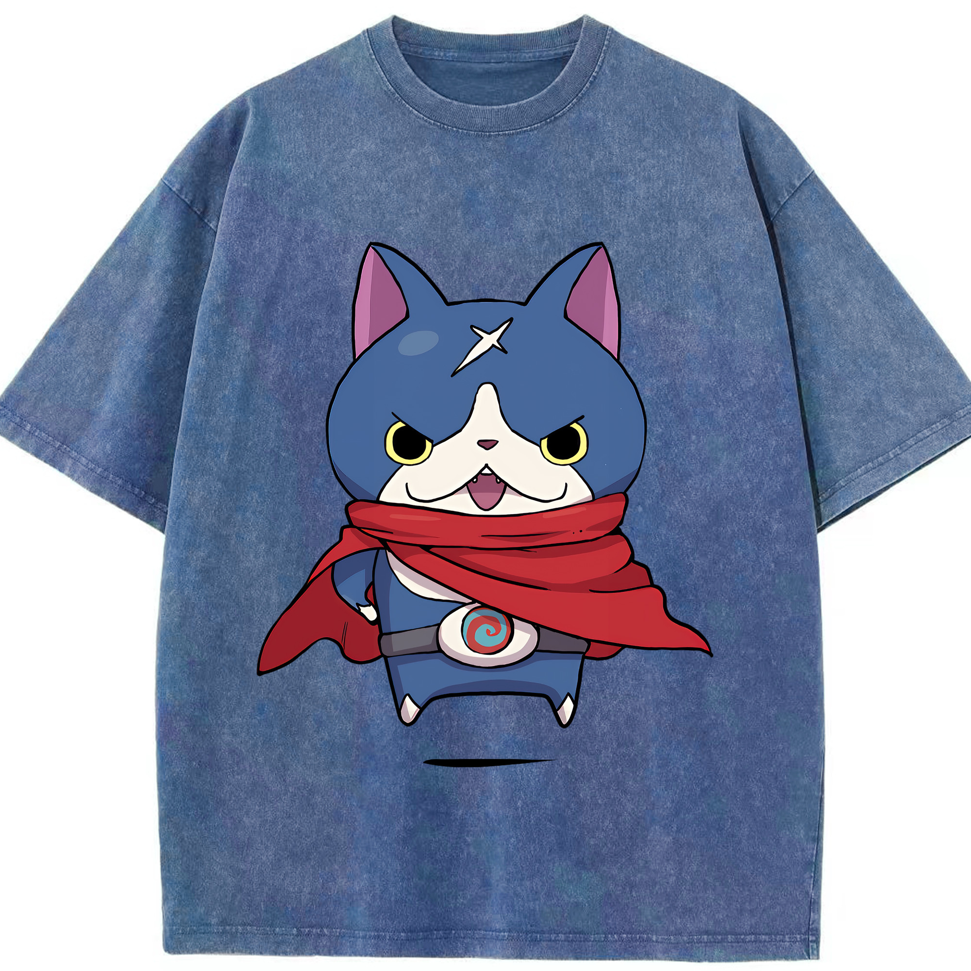 （画像用） 妖怪ウォッチ Yo-kai Watch 綿100% ヴィンテージ風 半袖Tシャツ（フロントプリント）