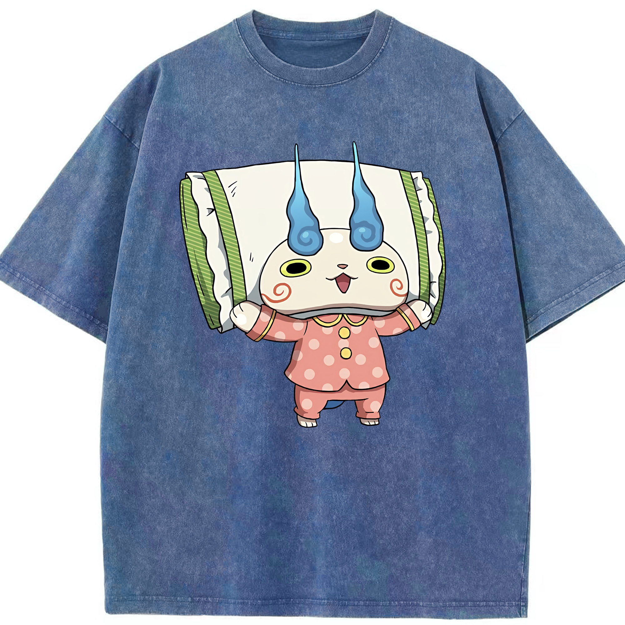 （画像用） 妖怪ウォッチ Yo-kai Watch 綿100% ヴィンテージ風 半袖Tシャツ（フロントプリント）