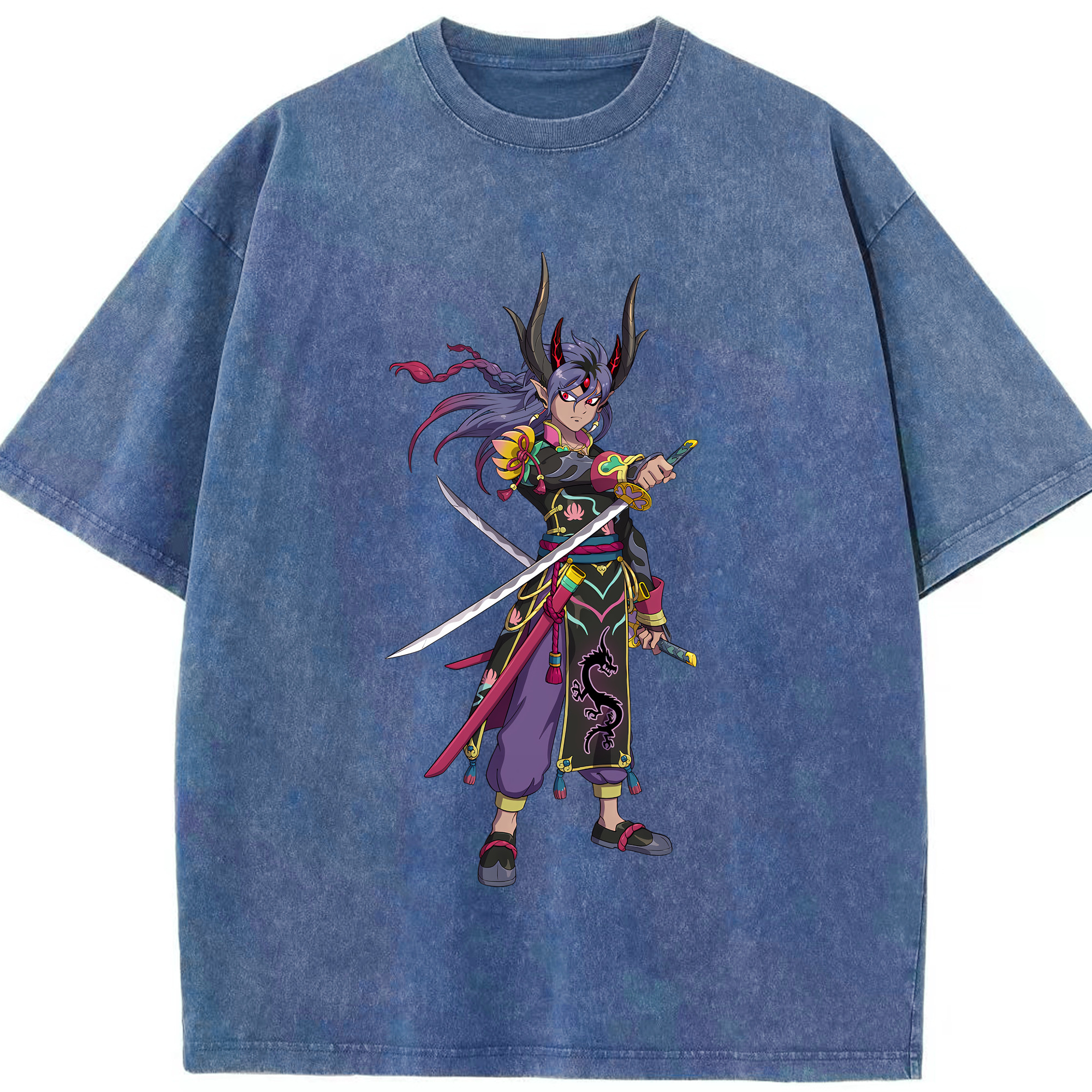 （画像用） 妖怪ウォッチ Yo-kai Watch 綿100% ヴィンテージ風 半袖Tシャツ（フロントプリント）