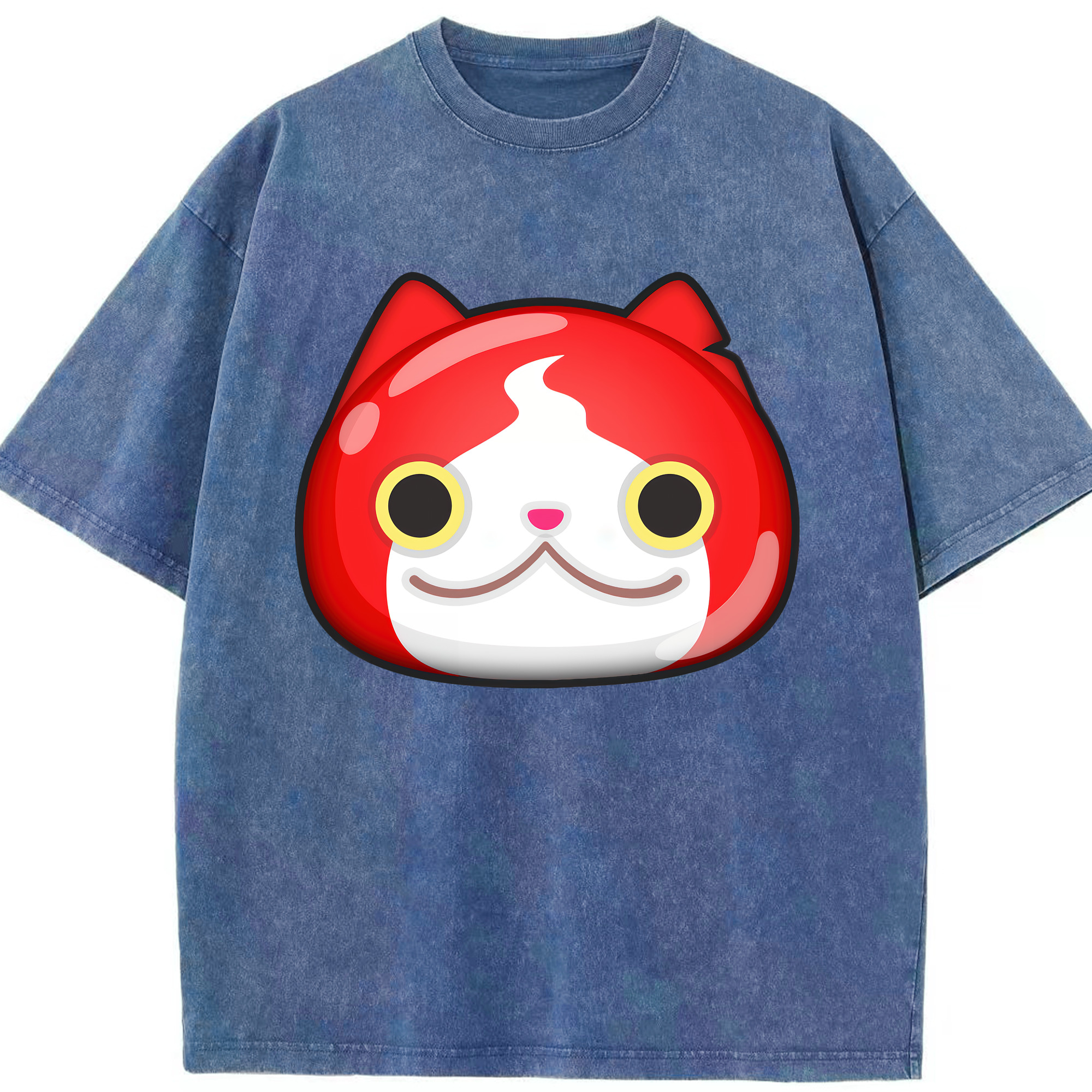 （画像用） 妖怪ウォッチ Yo-kai Watch 綿100% ヴィンテージ風 半袖Tシャツ（フロントプリント）