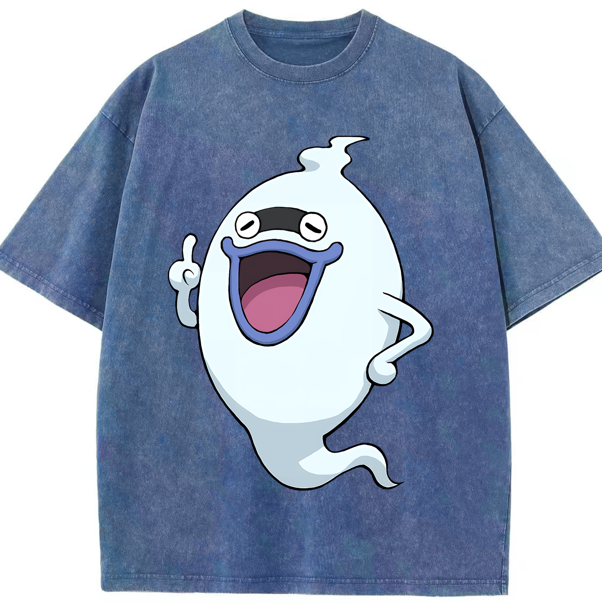 （画像用） 妖怪ウォッチ Yo-kai Watch 綿100% ヴィンテージ風 半袖Tシャツ（フロントプリント）