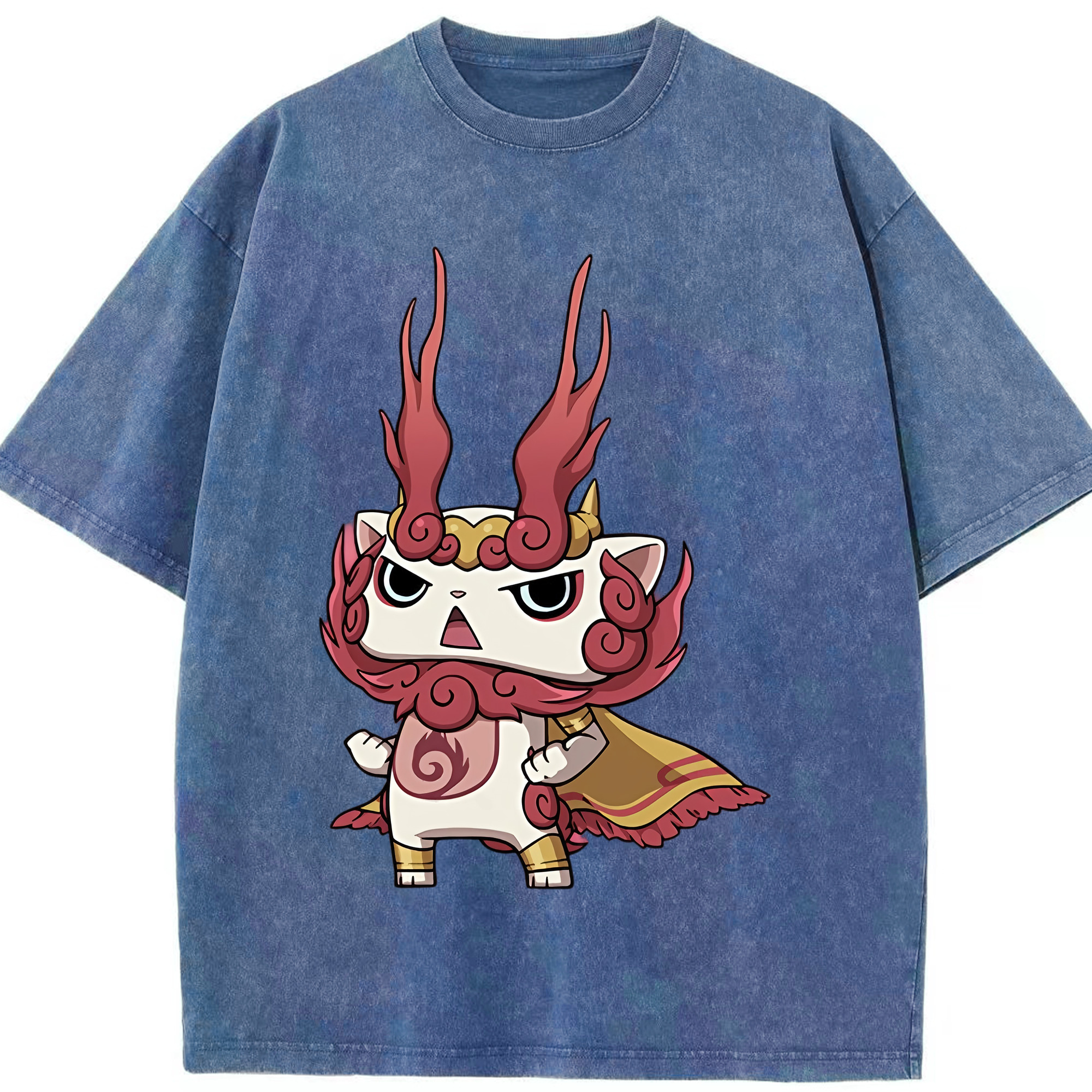 （画像用） 妖怪ウォッチ Yo-kai Watch 綿100% ヴィンテージ風 半袖Tシャツ（フロントプリント）